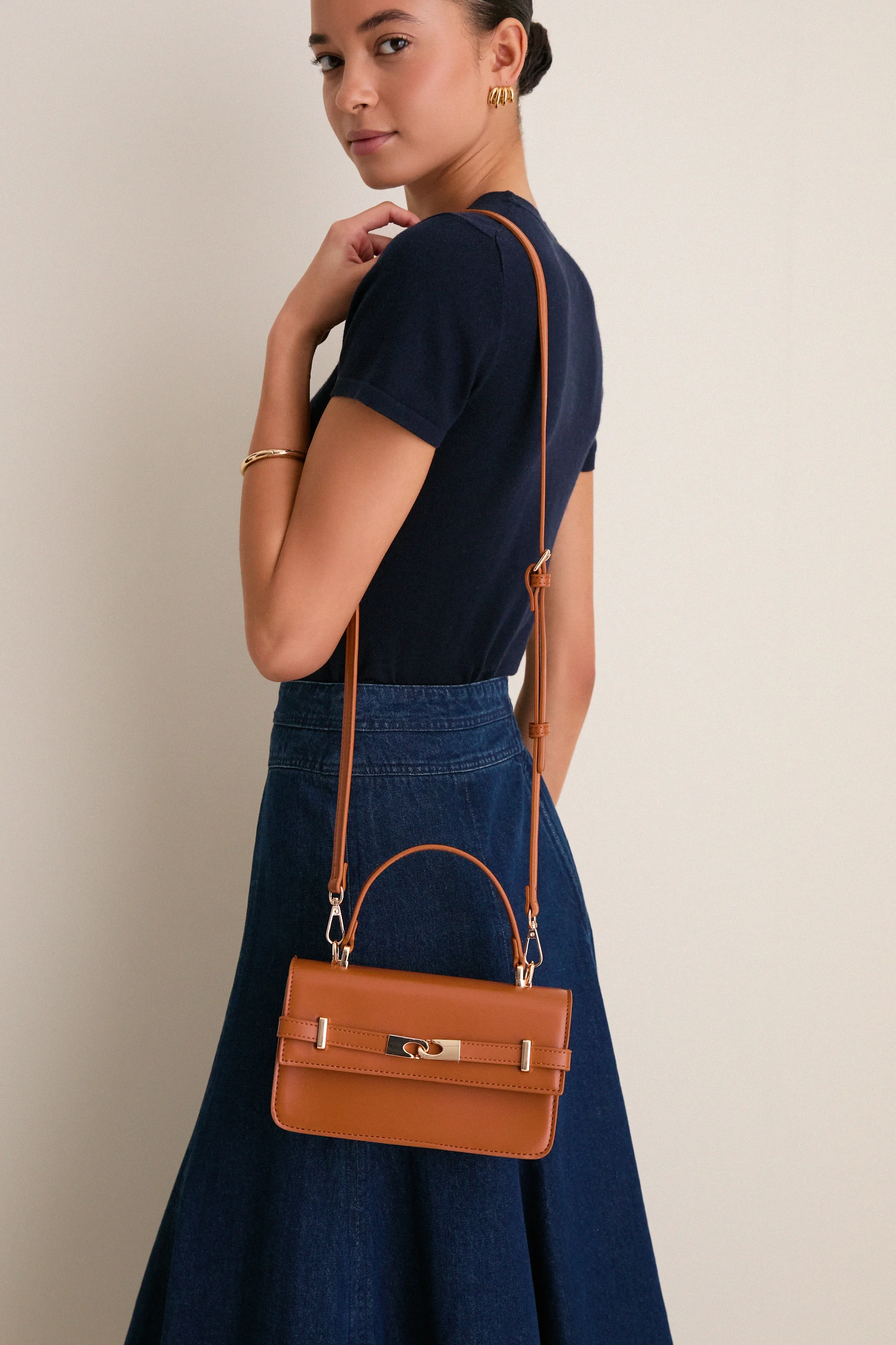 Cognac Lily Crossbody sold by Tuckernuck product image thumbnail 3