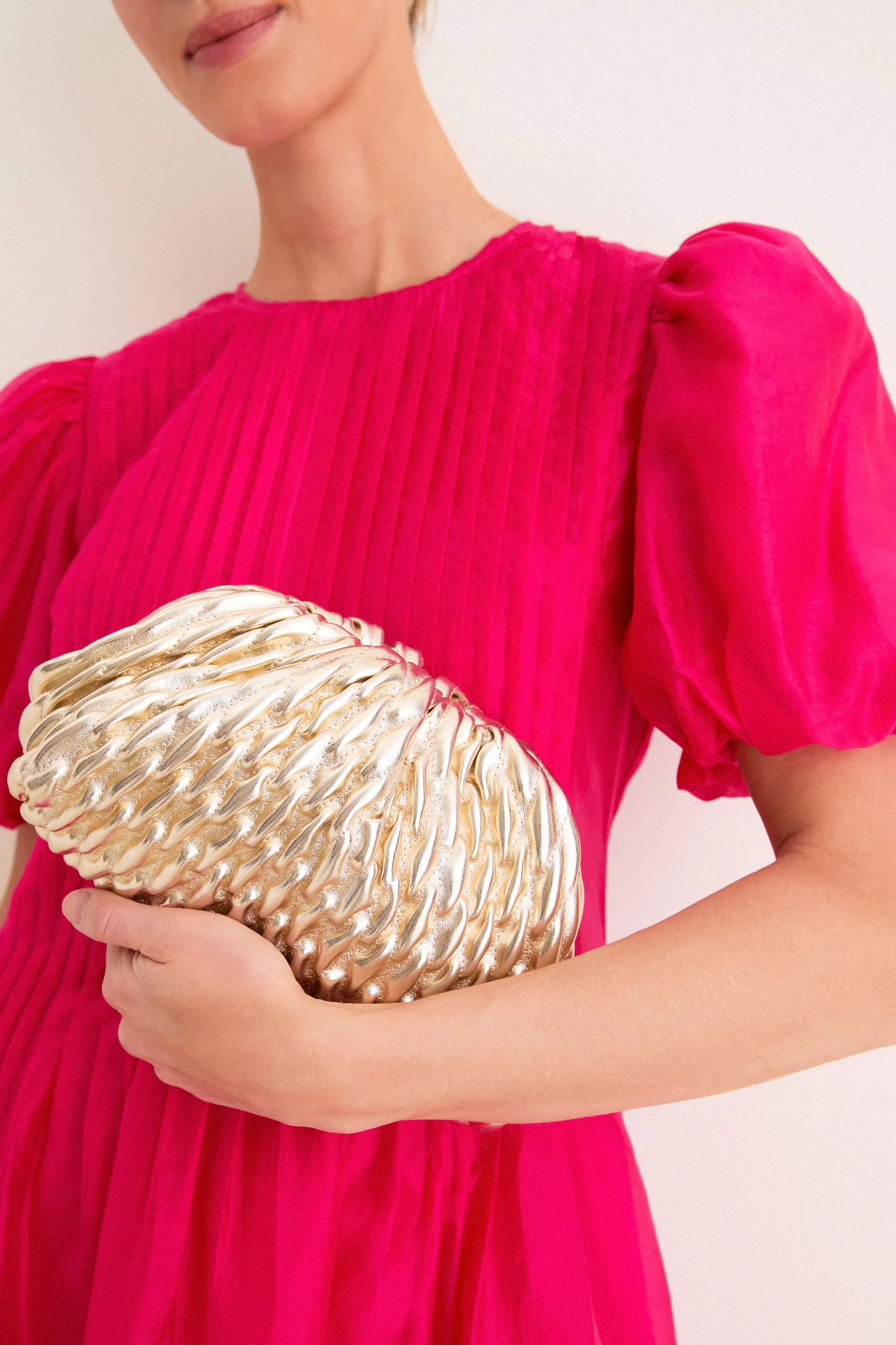 Gold Metallic Lacey Clutch Bag sold by Tuckernuck product image thumbnail 2