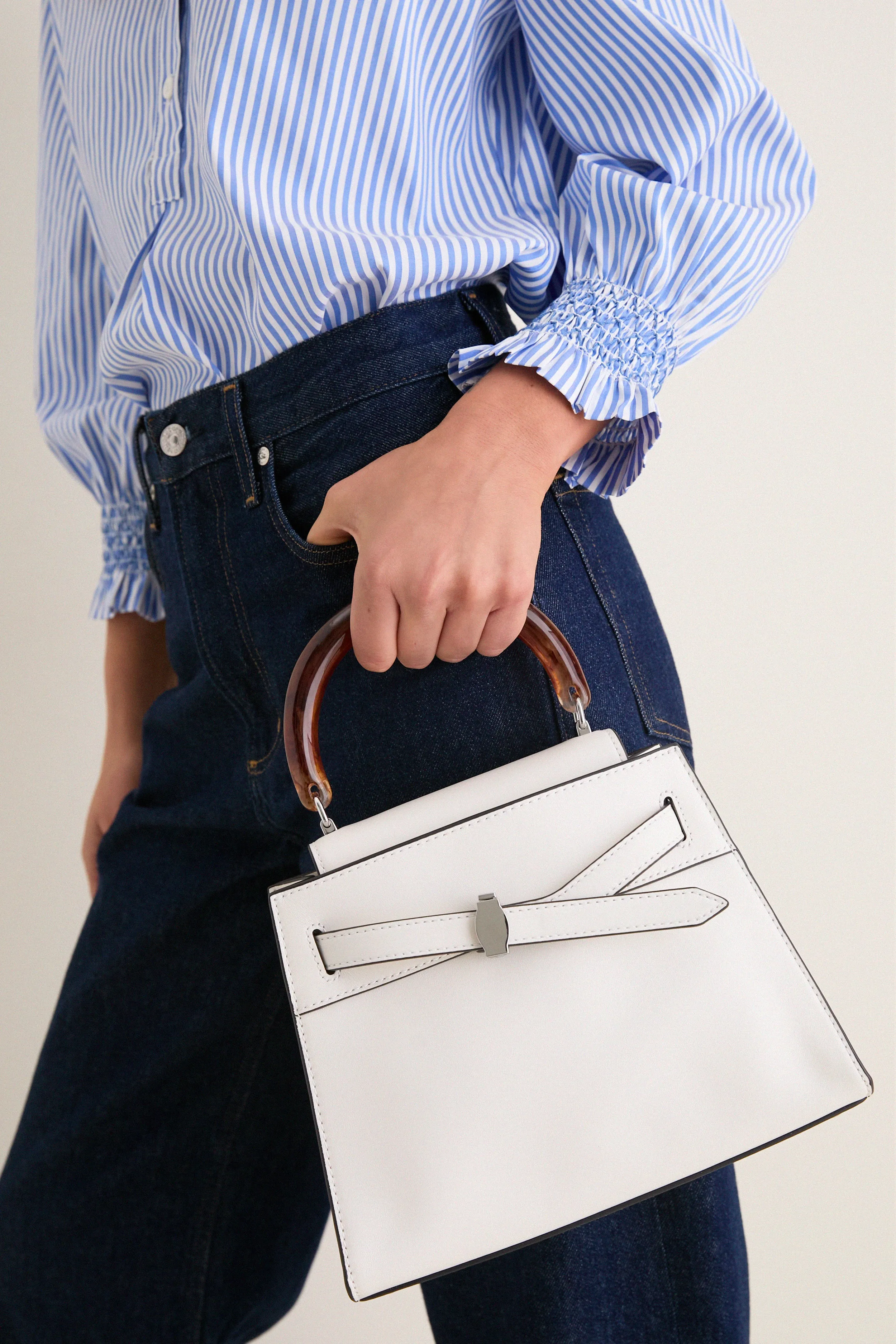 Off White Resin Veronica Beard Dash Top Handle sold by Tuckernuck product image thumbnail 2