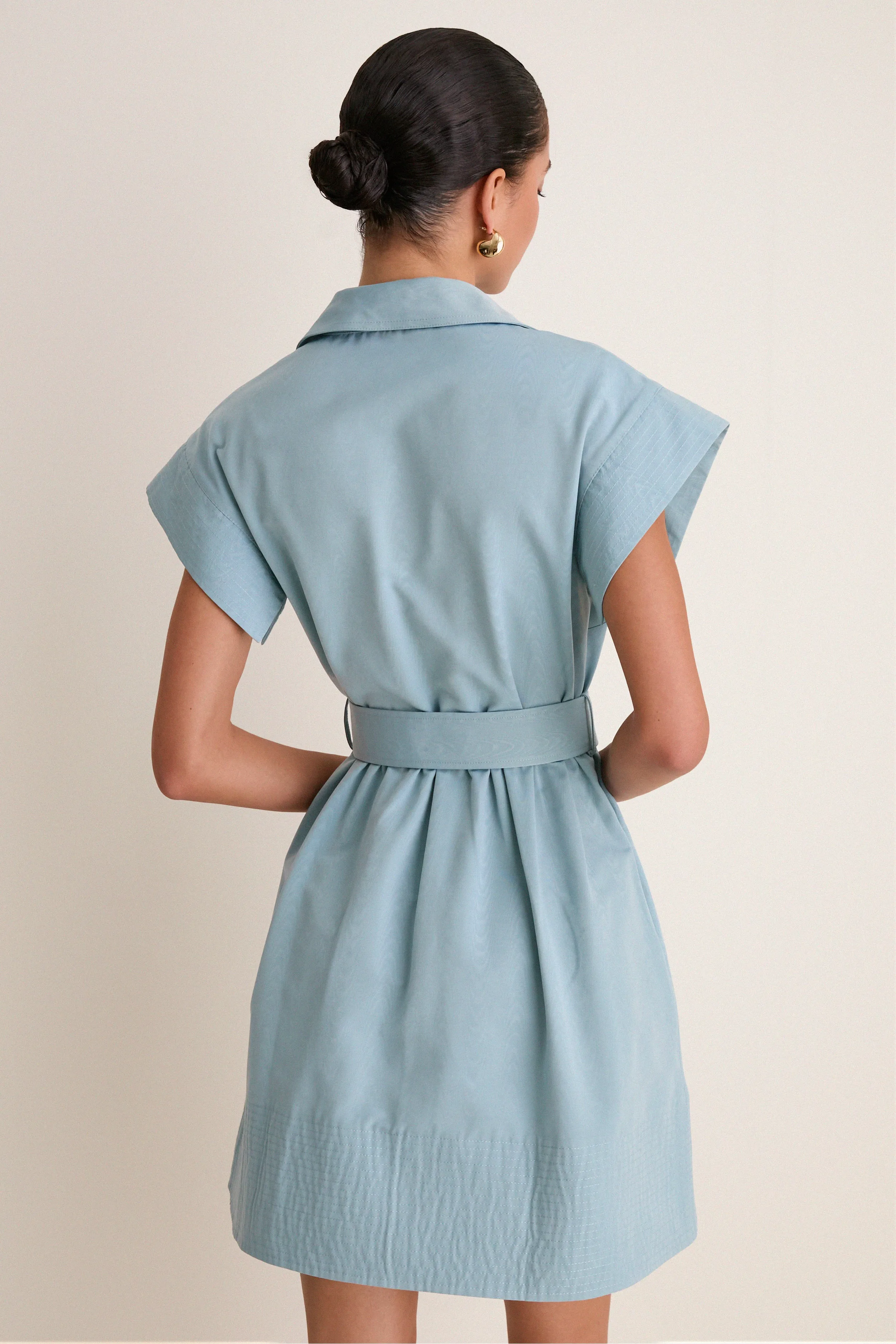 Slate Blue Mini Chloe Dress sold by Tuckernuck product image thumbnail 4