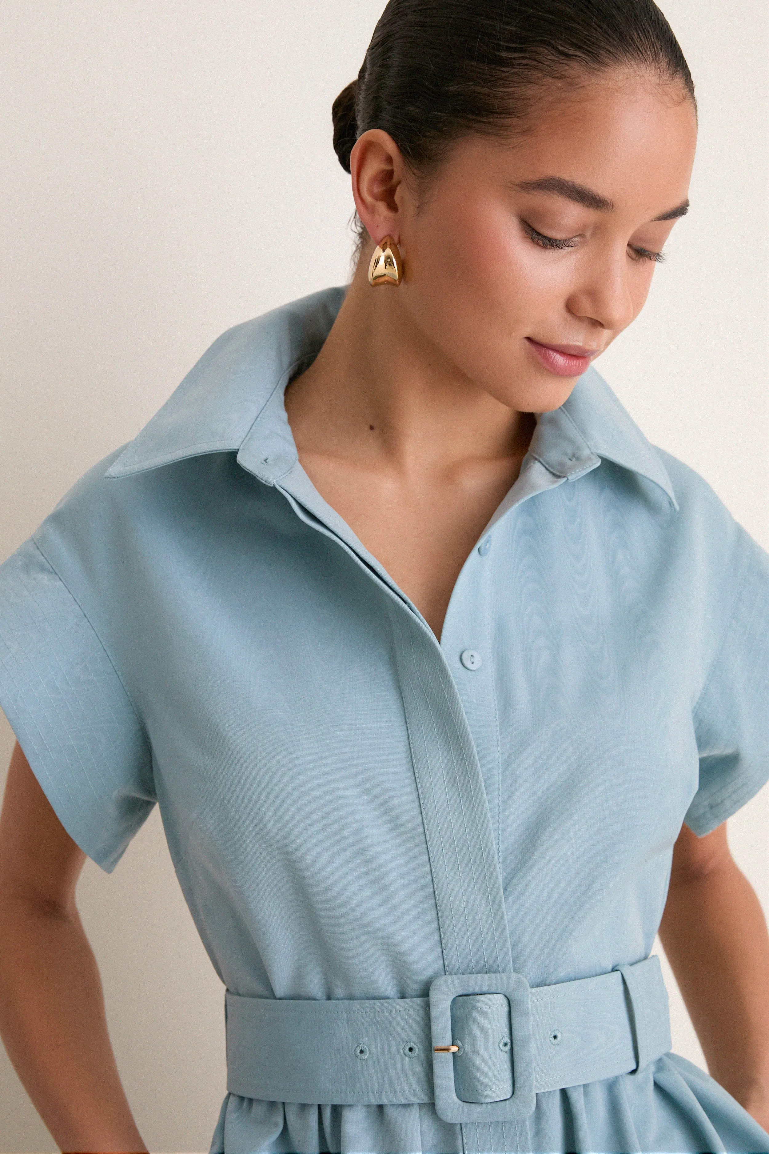 Slate Blue Mini Chloe Dress sold by Tuckernuck product image thumbnail 5