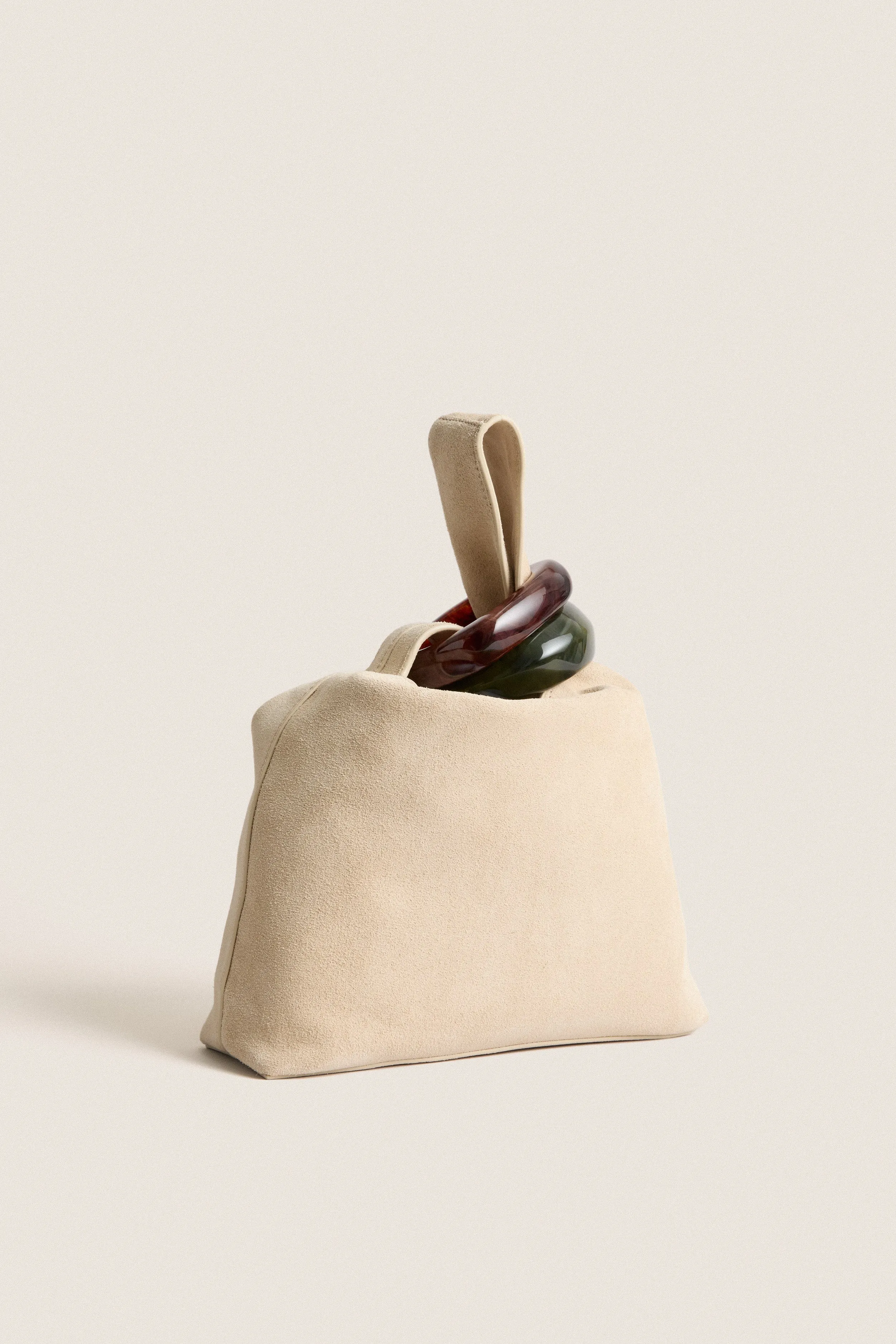 Stone Khaki Suede Veronica Beard Swing Bag sold by Tuckernuck product image thumbnail 4