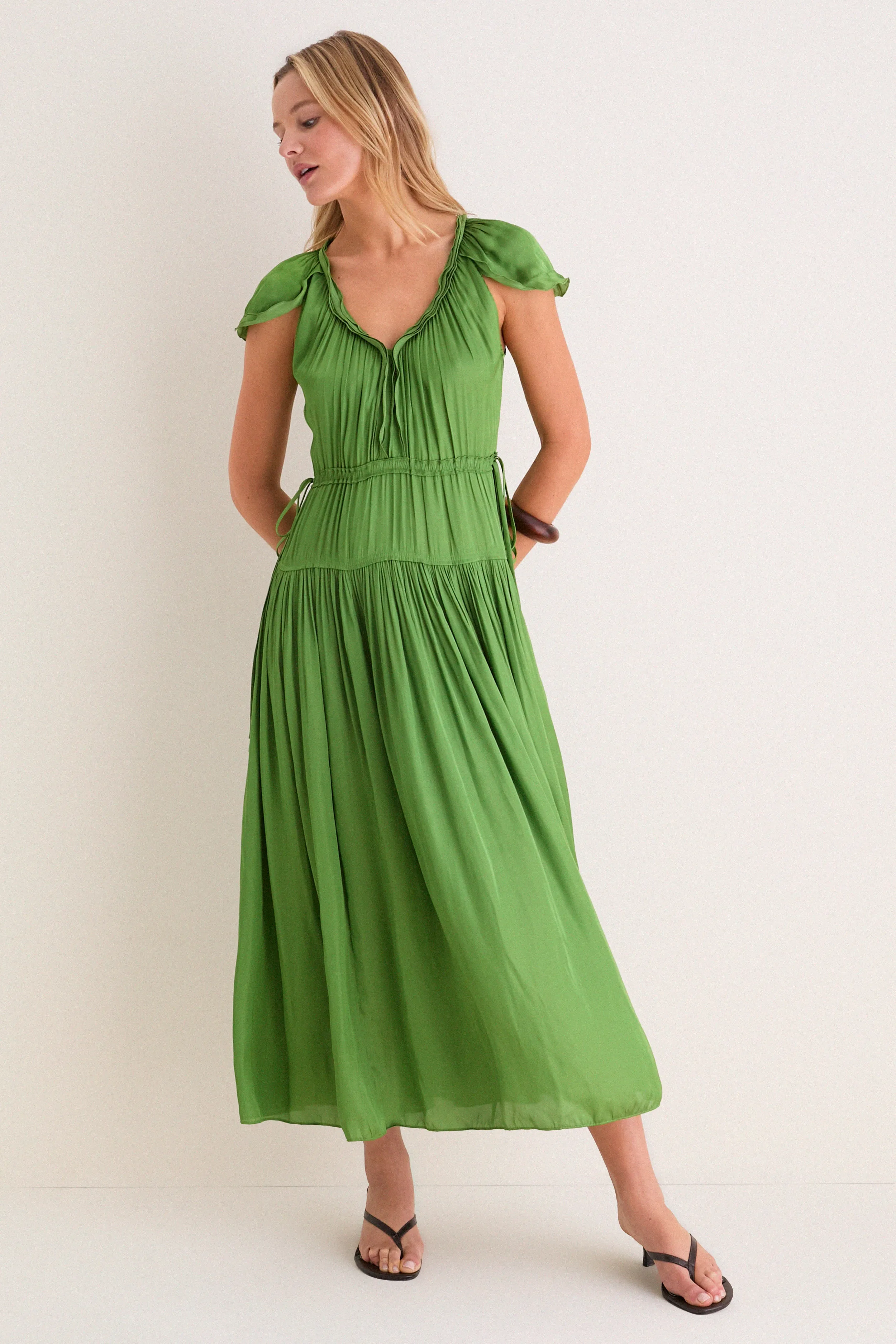 Cactus Sienna Pintuck Maxi Dress sold by Tuckernuck product image thumbnail 3