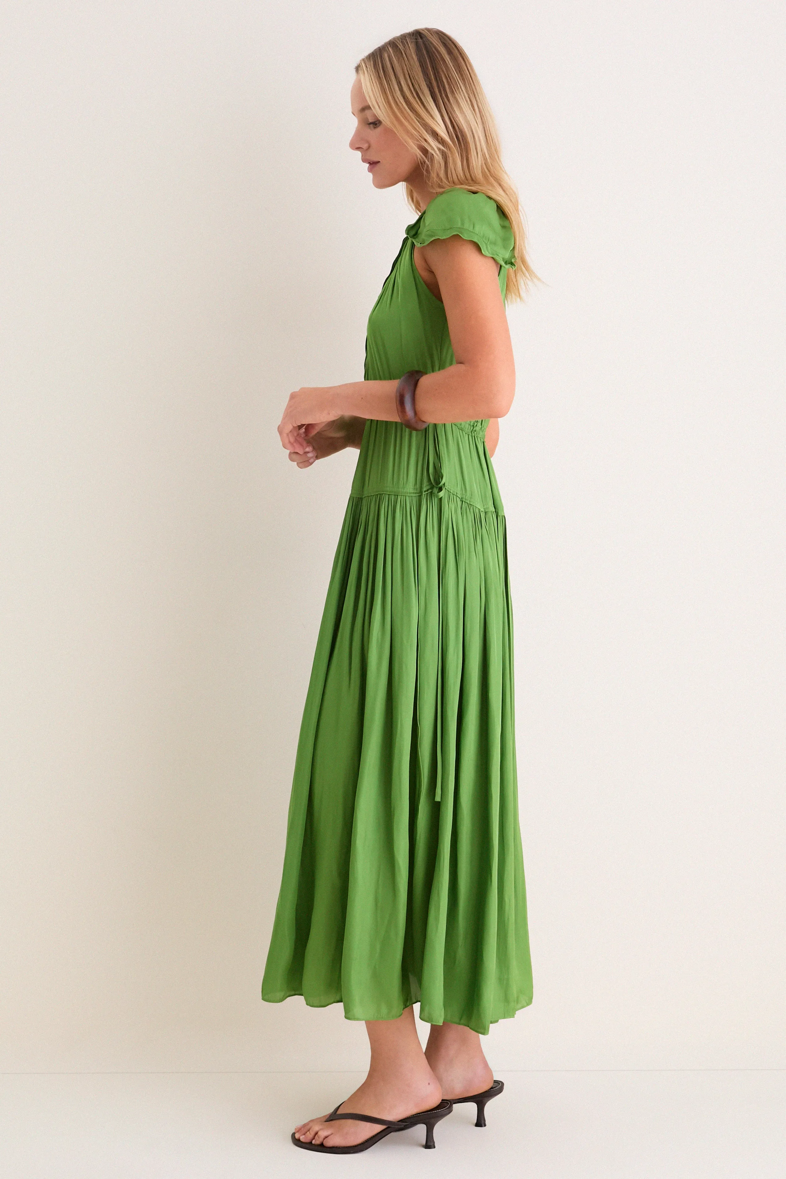 Cactus Sienna Pintuck Maxi Dress sold by Tuckernuck product image thumbnail 4