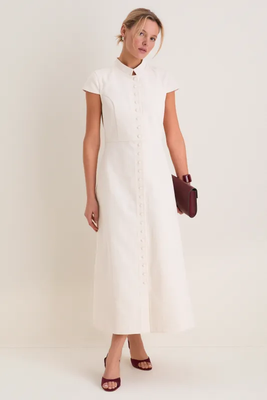 Ecru Summer Denim Amoako Dress sold by Tuckernuck