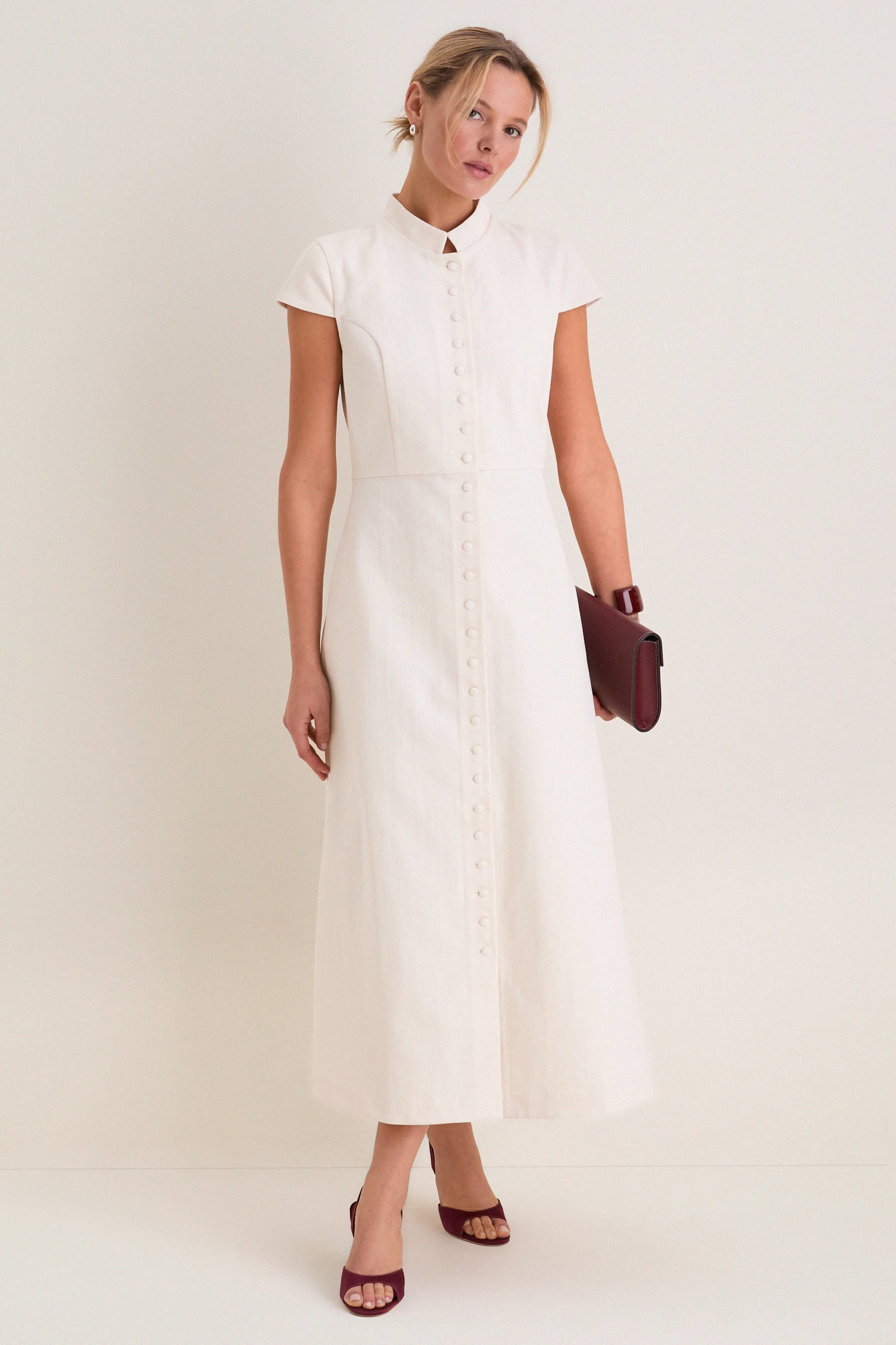 Ecru Summer Denim Amoako Dress sold by Tuckernuck