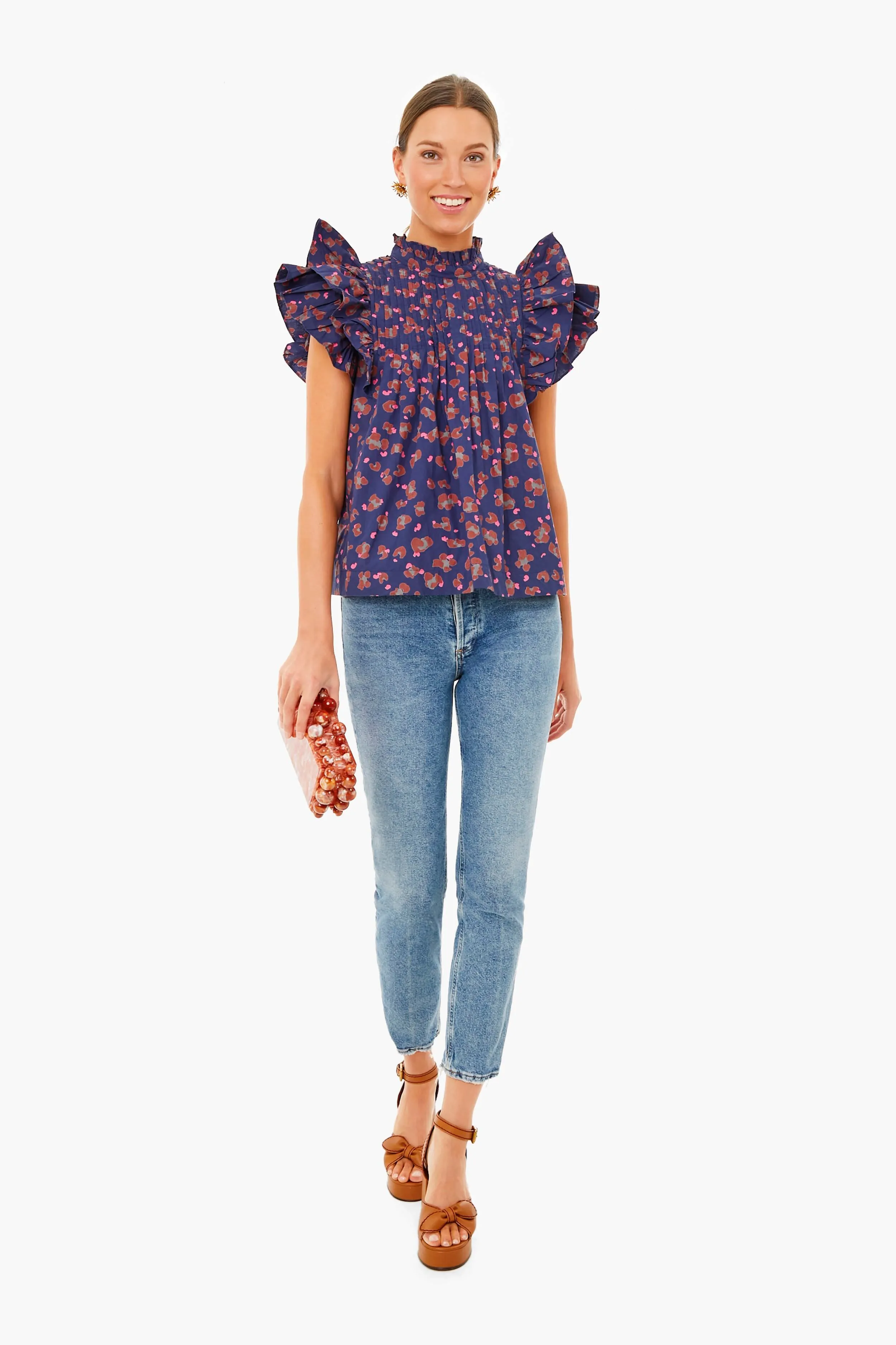 Gold Dahlia Earrings sold by Tuckernuck product image thumbnail 3