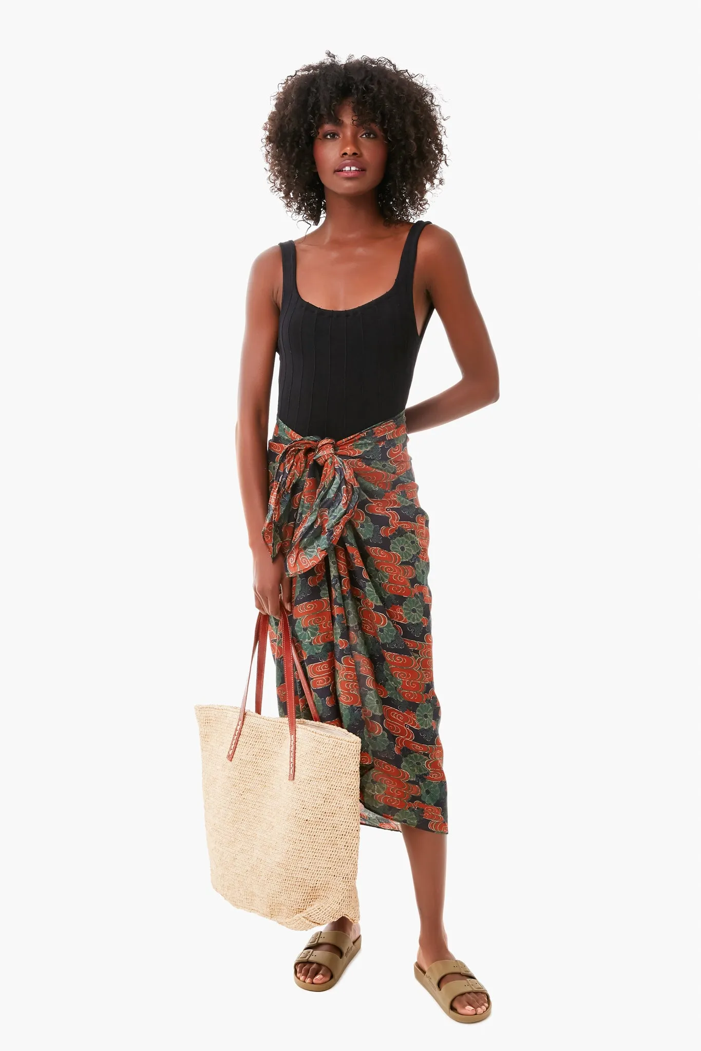 Forest Cloud Floral Printed Paz Coverup sold by Tuckernuck product image thumbnail 2