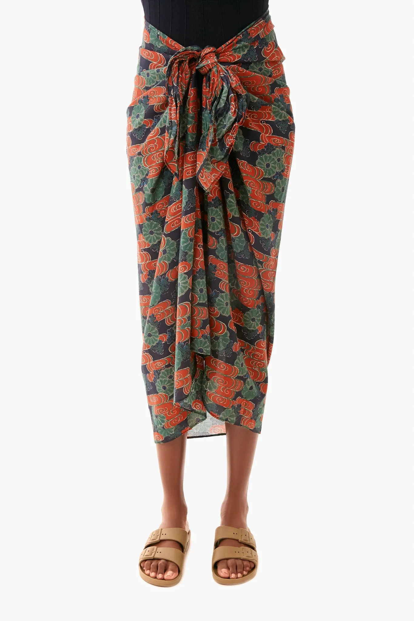 Forest Cloud Floral Printed Paz Coverup sold by Tuckernuck