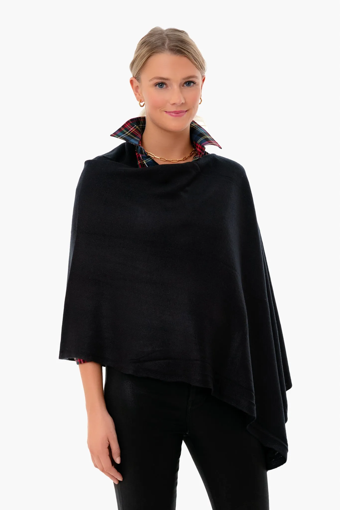 Black Monterey Poncho sold by Tuckernuck product image thumbnail 2