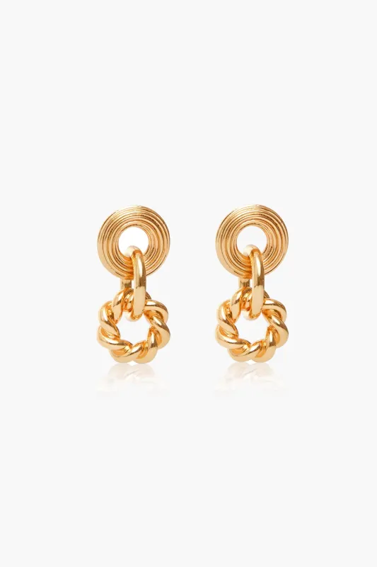 Gold Rush Earrings made by Lizzie Fortunato