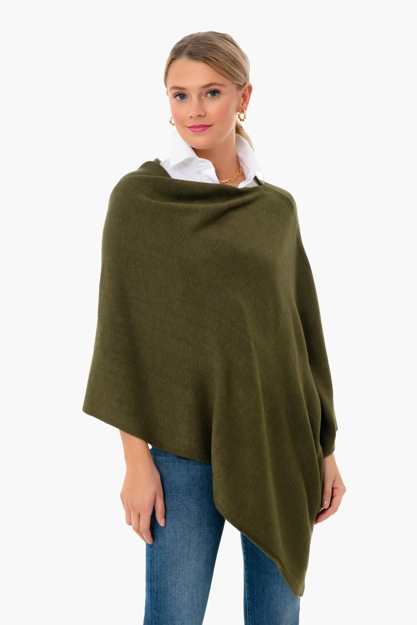 Army Green Monterey Poncho sold by Tuckernuck product image thumbnail 2