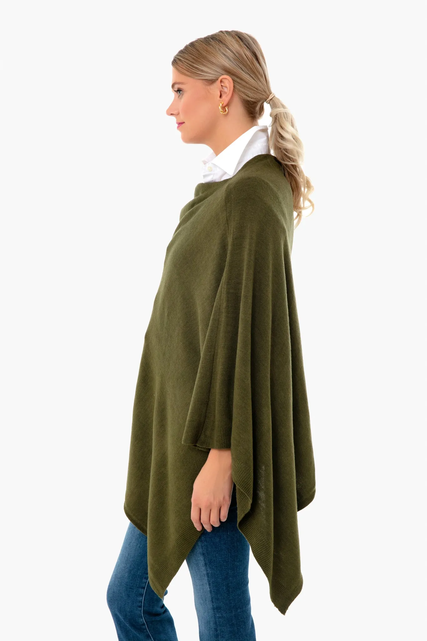 Army Green Monterey Poncho sold by Tuckernuck product image thumbnail 4