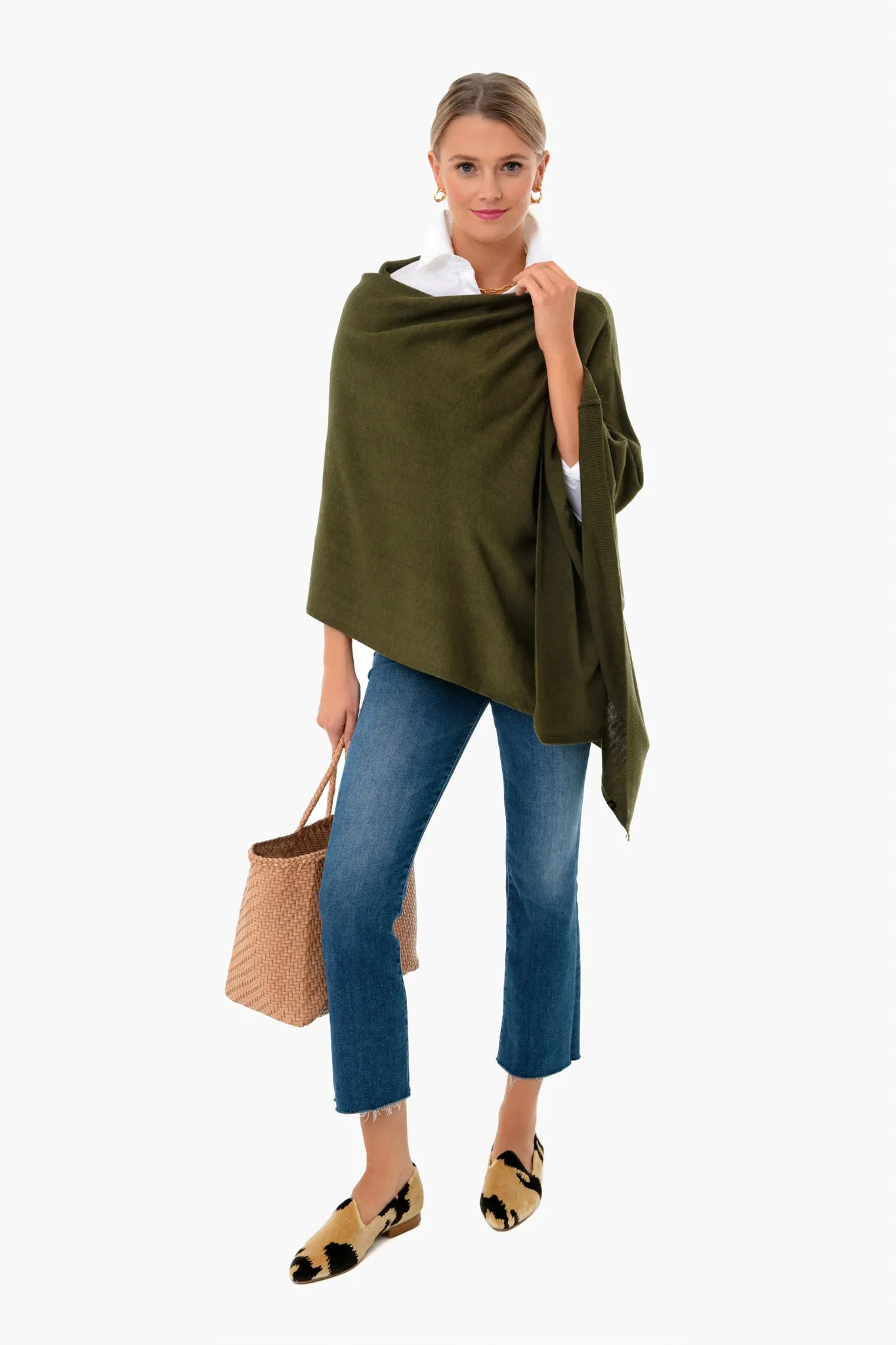 Army Green Monterey Poncho sold by Tuckernuck