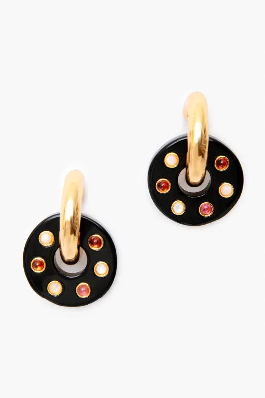 Onyx Arcade Earrings made by Lizzie Fortunato