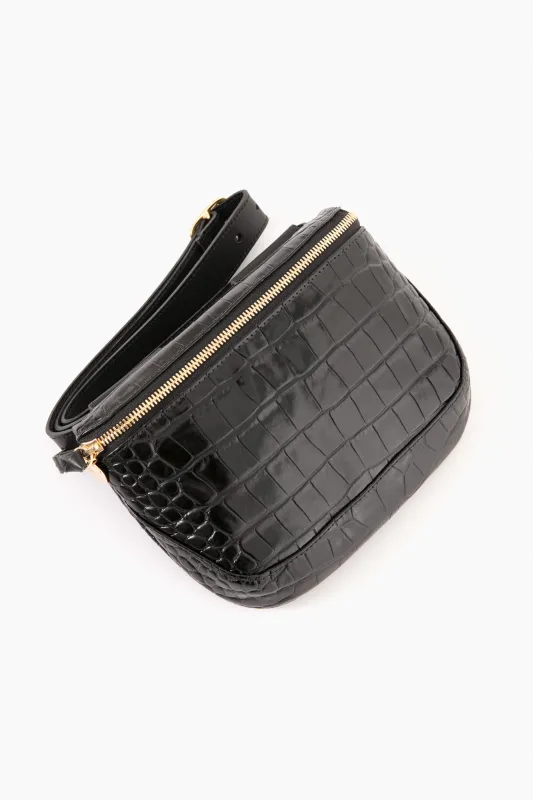 Black Croco Fanny Pack made by Tuckernuck