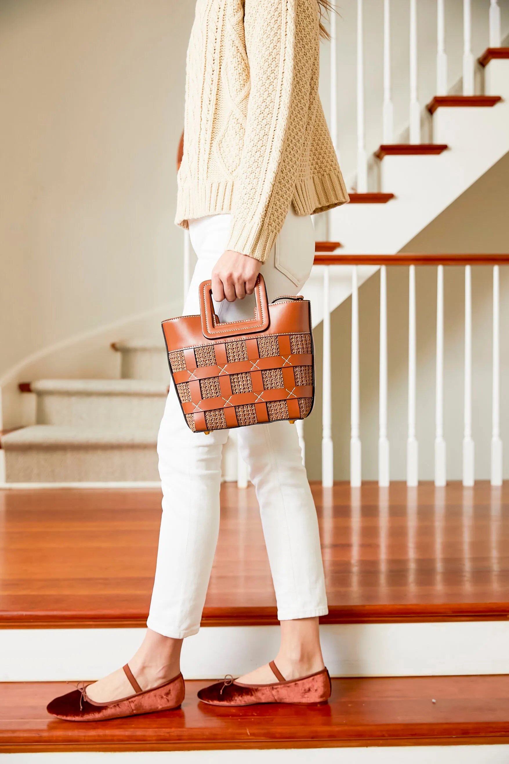 Tan Raffia Mini Shirley Bag sold by Tuckernuck product image thumbnail 2