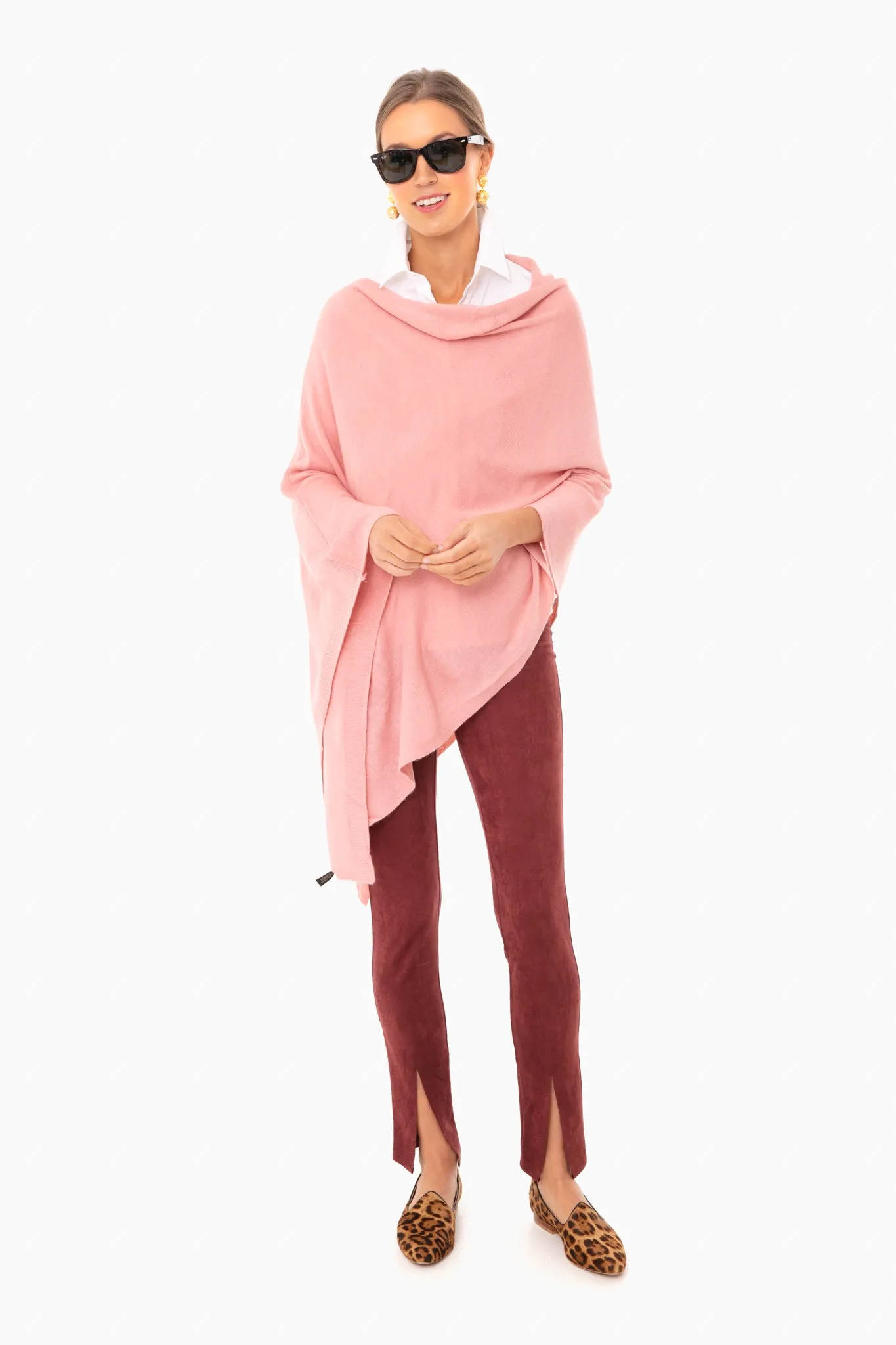 Blush Pink Monterey Poncho sold by Tuckernuck