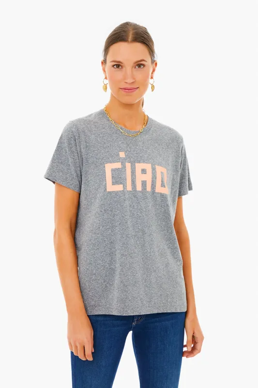 Grey Ciao Original Tee made by Clare Vivier