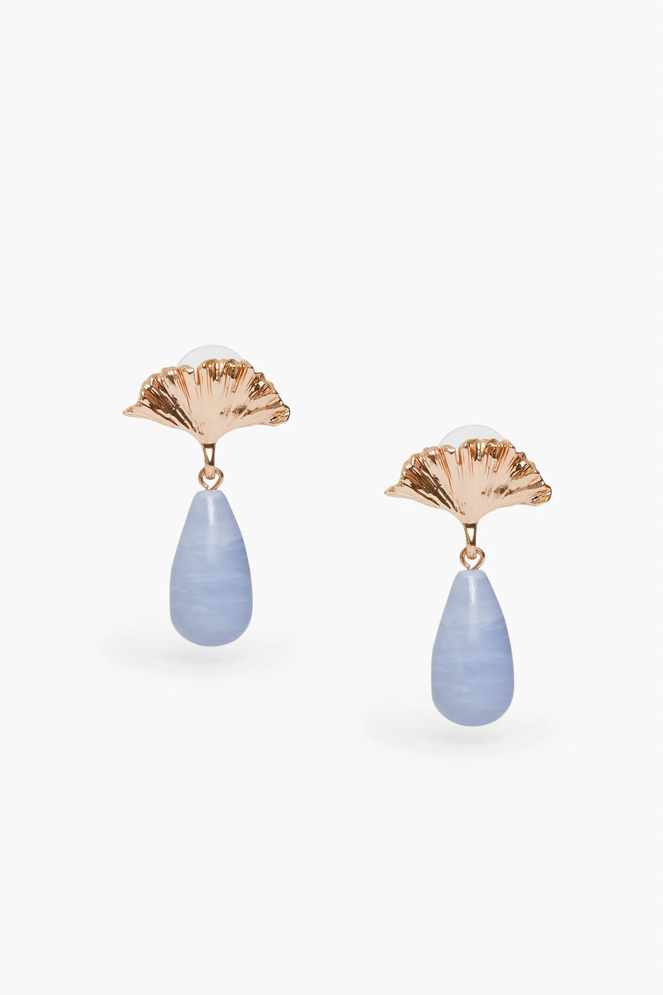 Light Blue Gingko Drop Earrings sold by Tuckernuck product image thumbnail 2