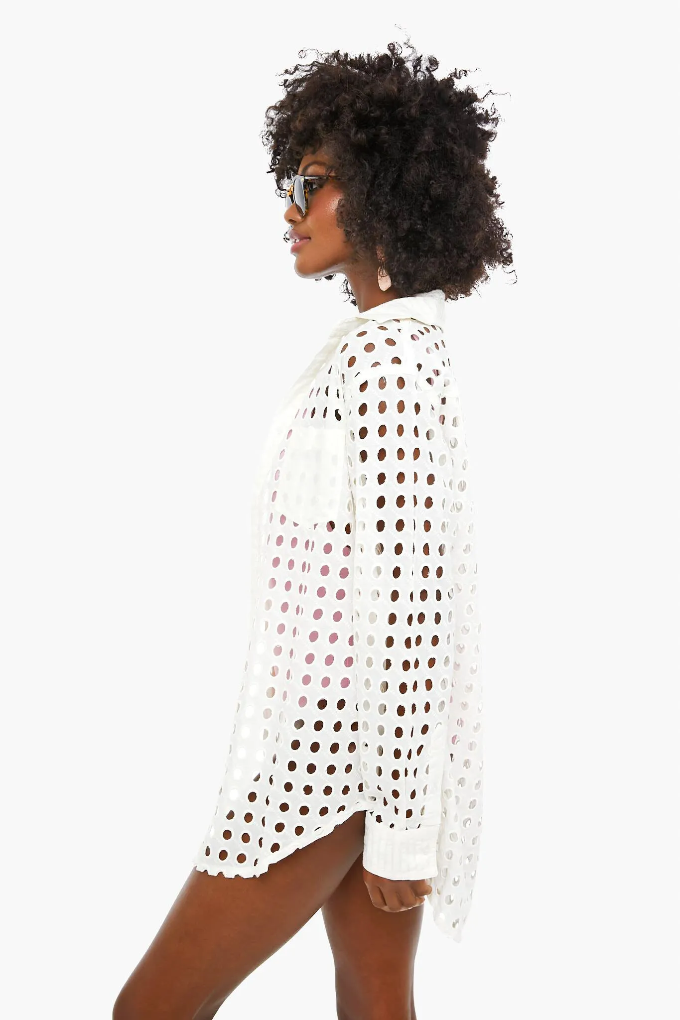 Marshmallow Eyelet Oxford Tunic sold by Tuckernuck product image thumbnail 3