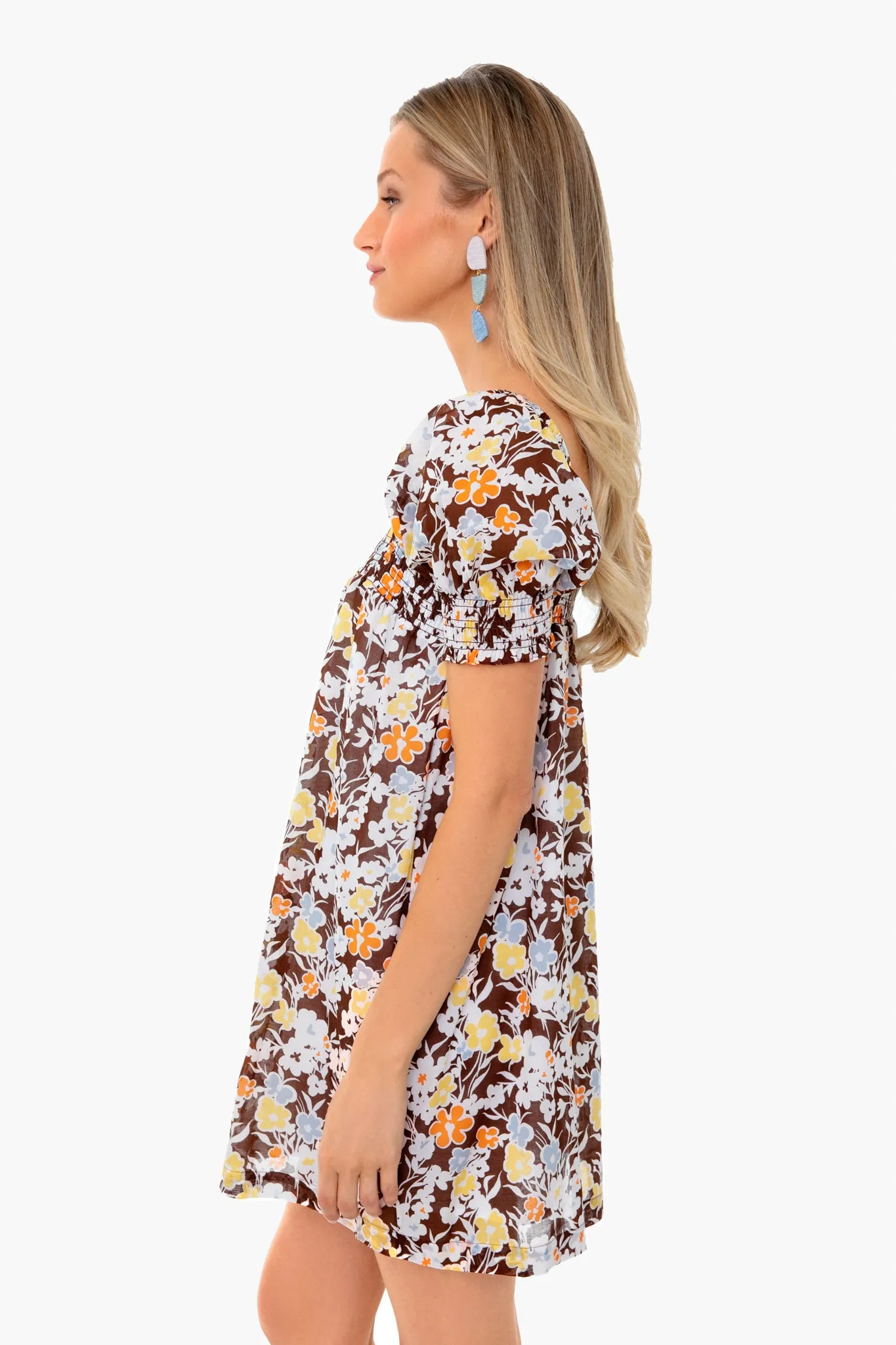 Reverie Smocked Mini Dress sold by Tuckernuck product image thumbnail 3