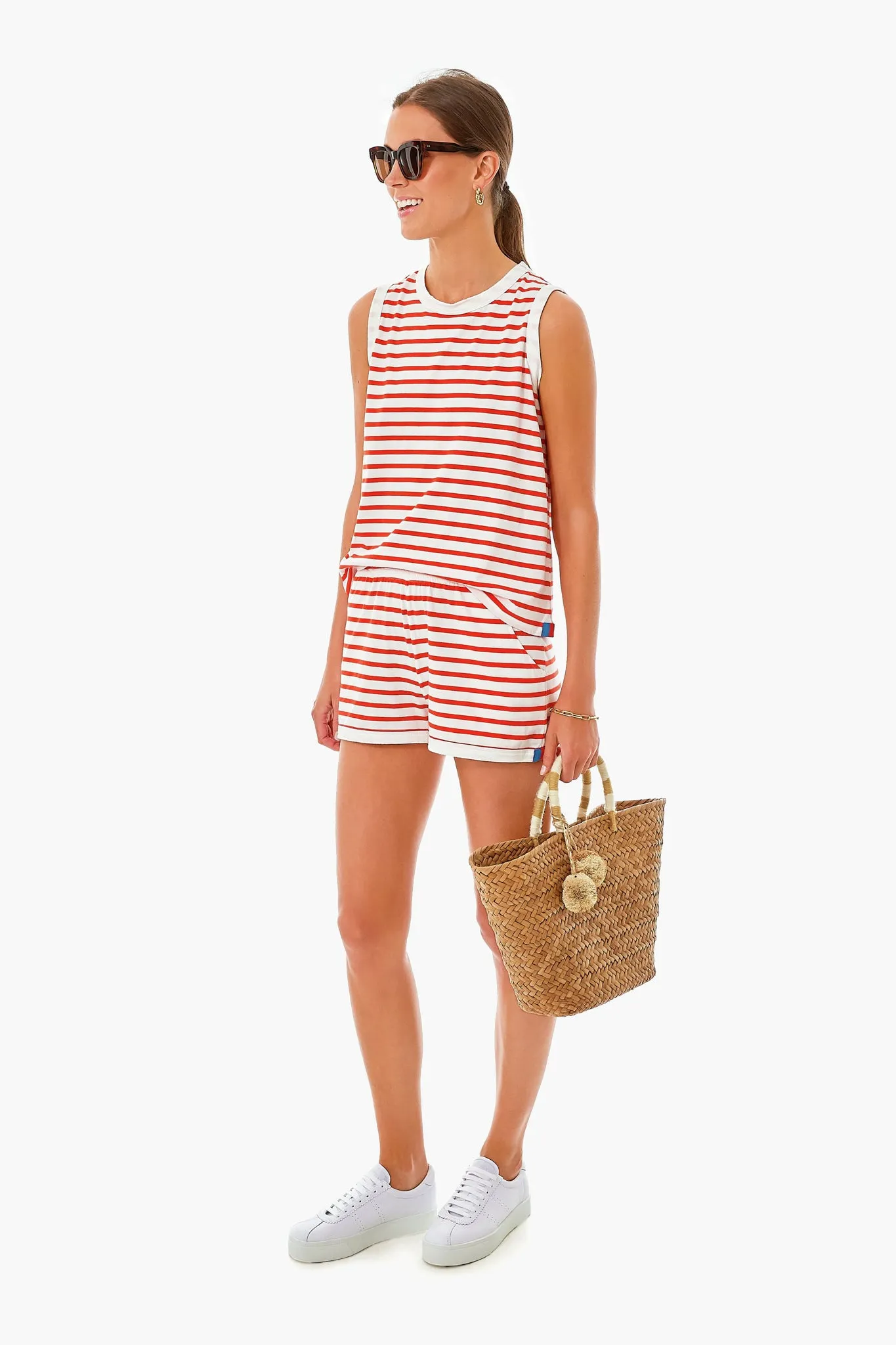 The White and Poppy Tank sold by Tuckernuck product image thumbnail 2