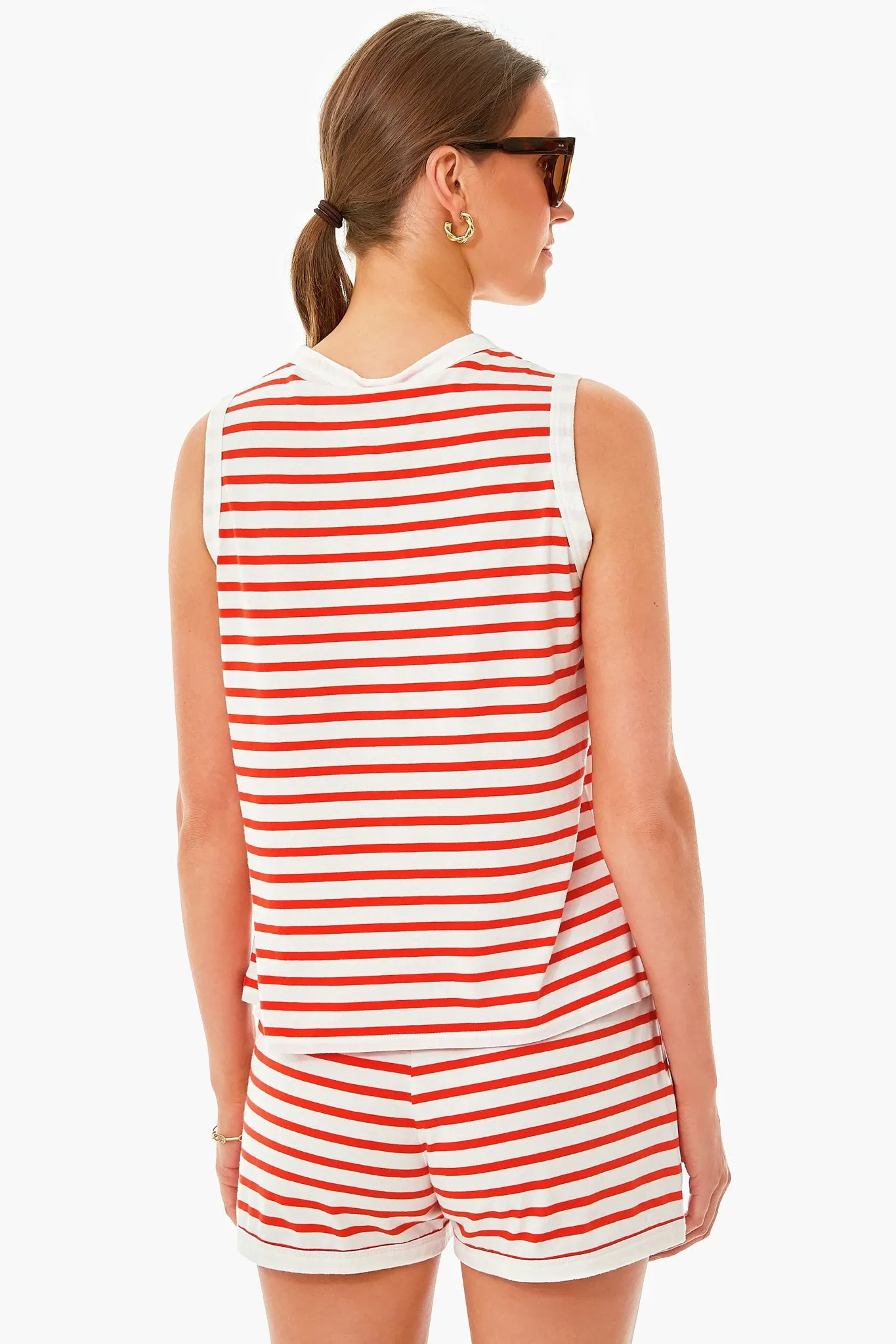 The White and Poppy Tank sold by Tuckernuck product image thumbnail 3