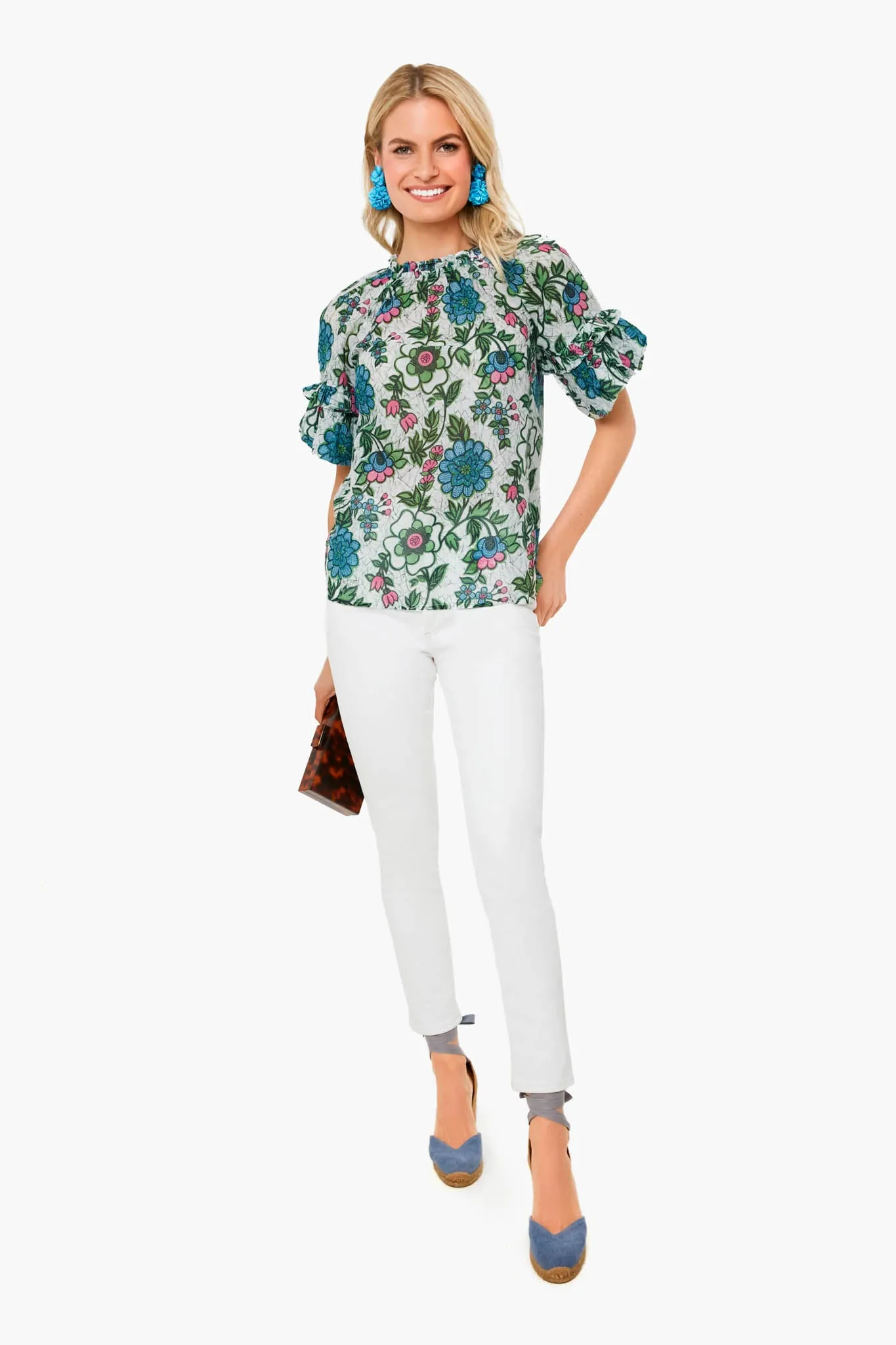 Freyja Flower White Marie Top sold by Tuckernuck product image thumbnail 2
