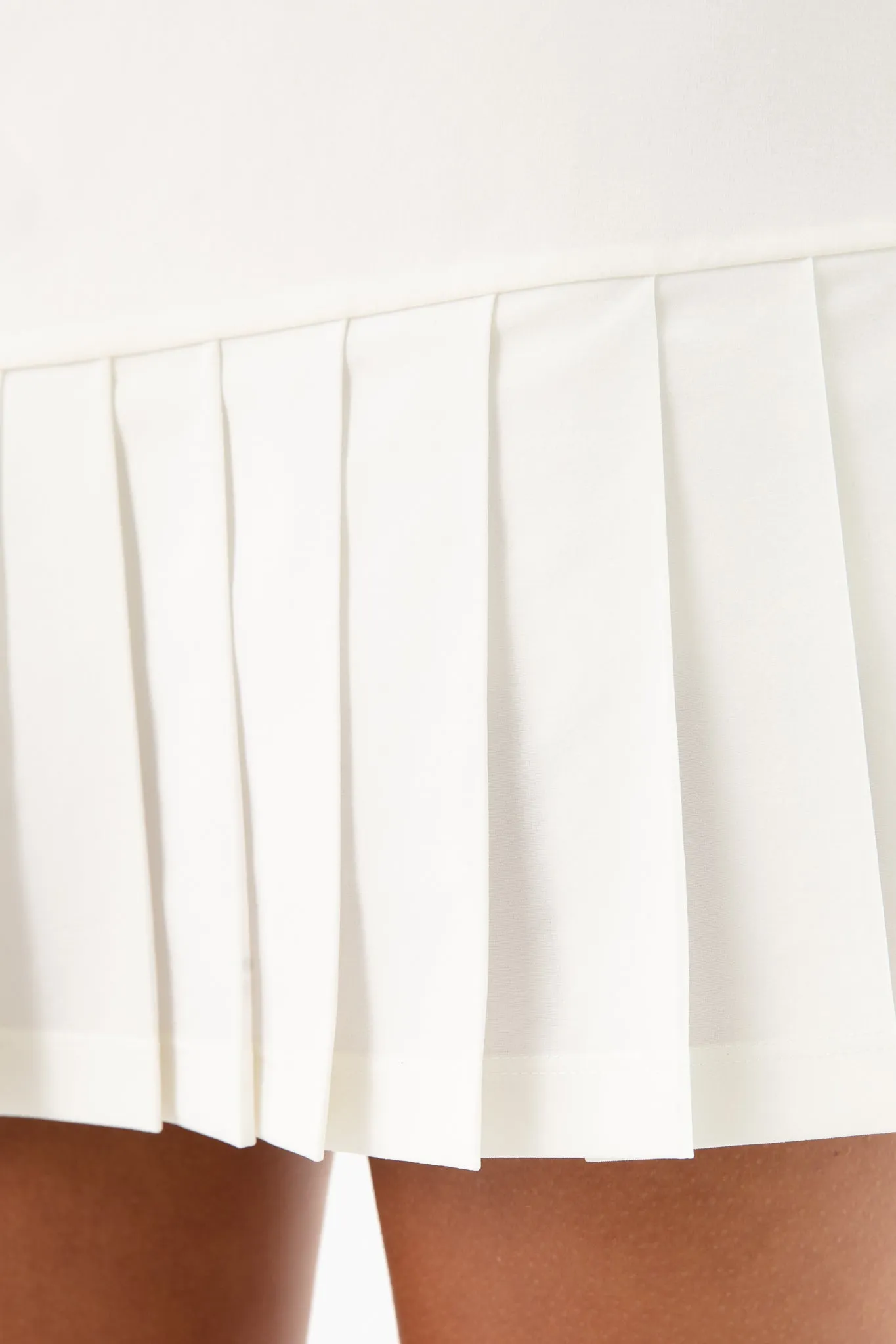 White Pleated Hem Tennis Skirt sold by Tuckernuck product image thumbnail 5