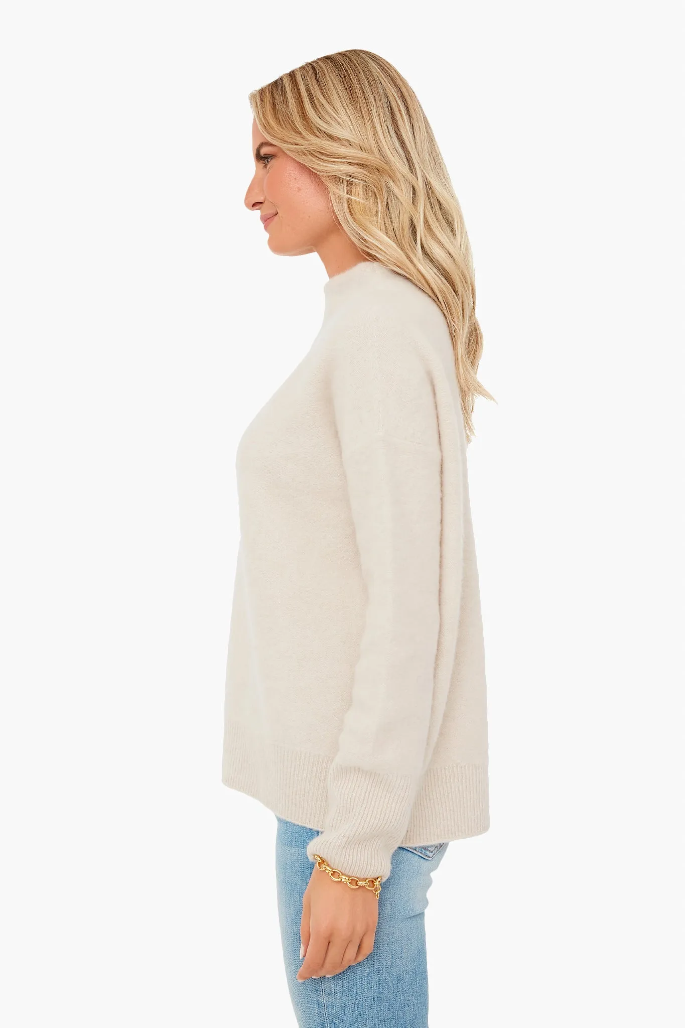 White Sand Boiled Funnel Neck Pullover sold by Tuckernuck product image thumbnail 3