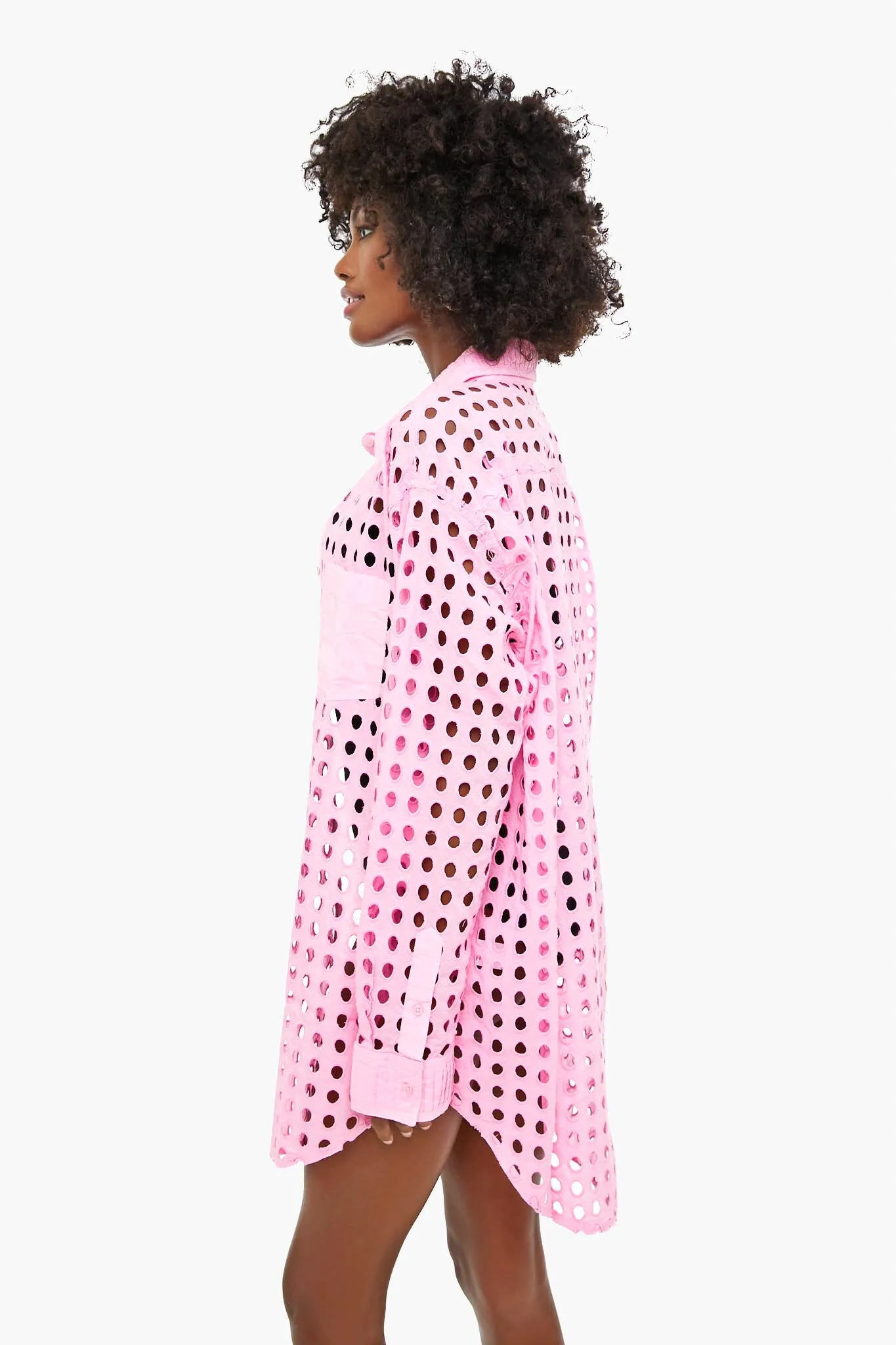 Bubblegum Eyelet Oxford Tunic sold by Tuckernuck product image thumbnail 3