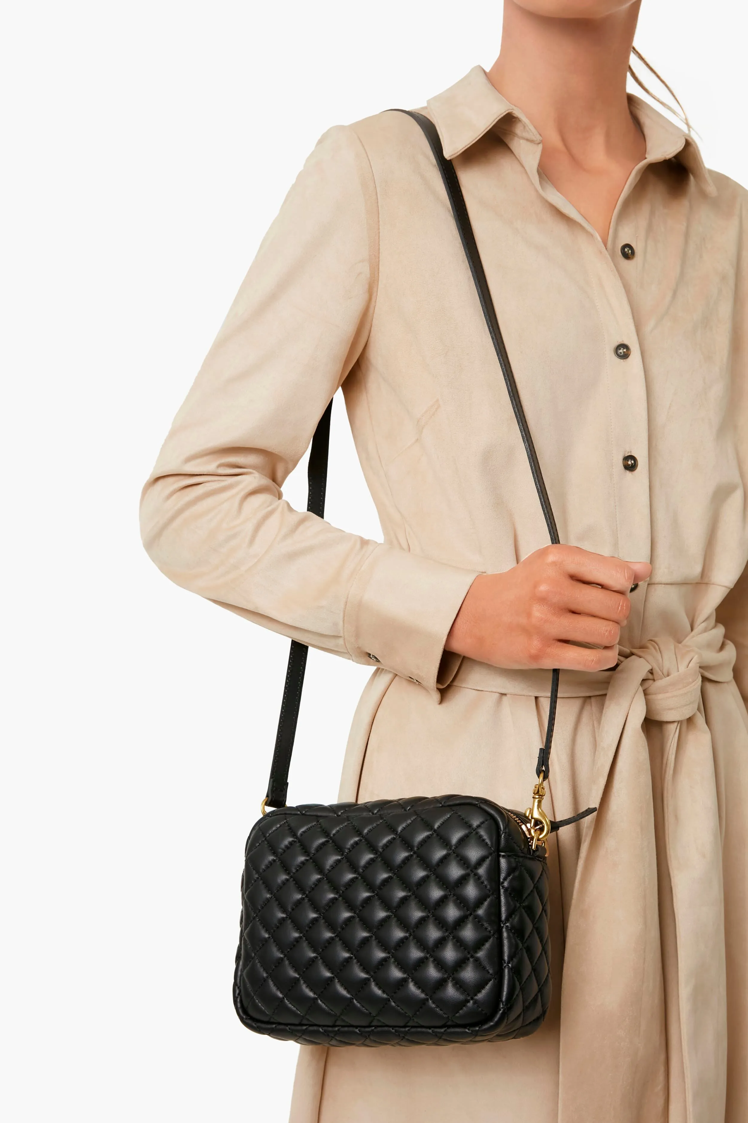 Black Quilted Midi Sac sold by Tuckernuck product image thumbnail 2