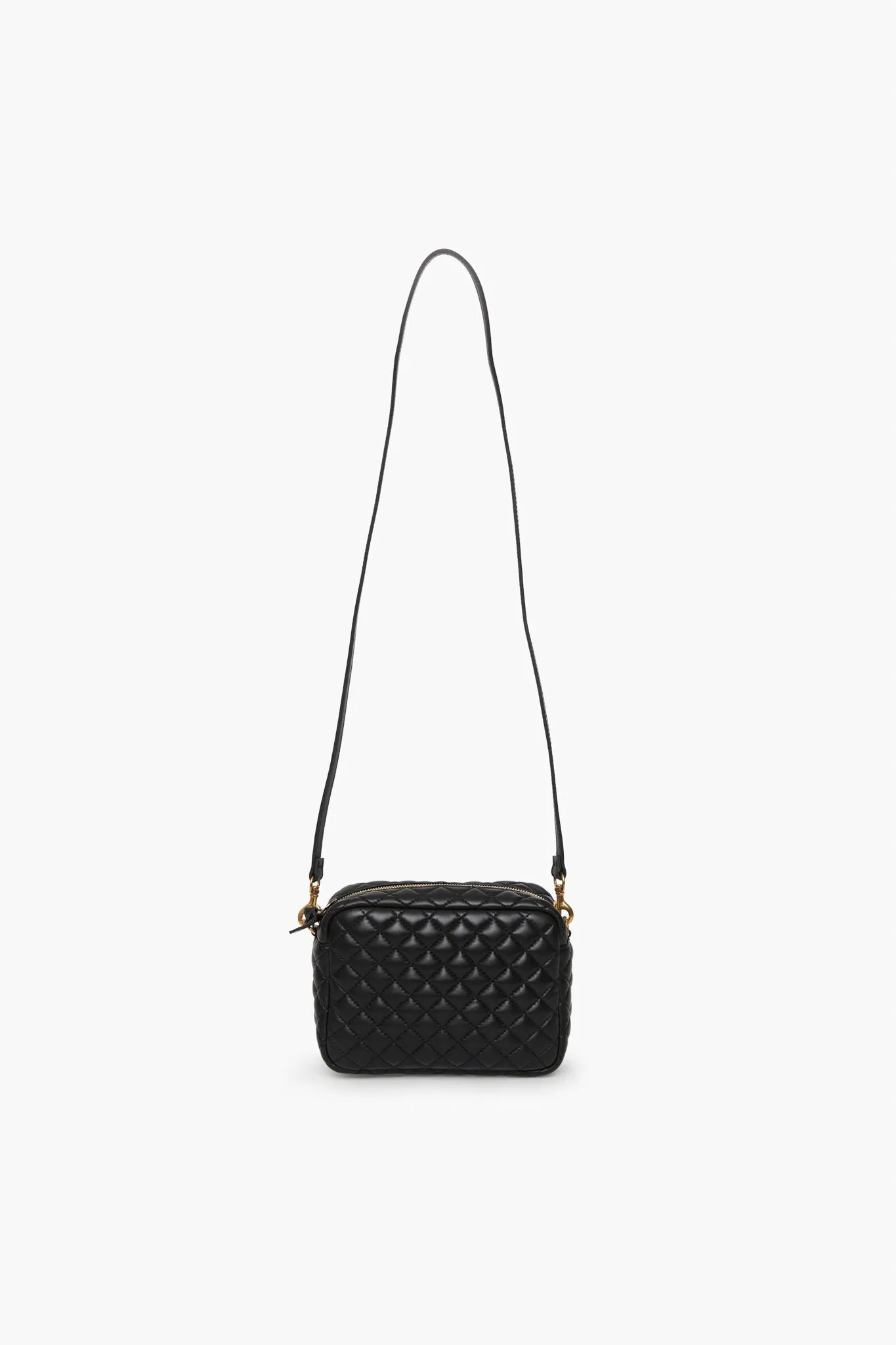 Black Quilted Midi Sac sold by Tuckernuck