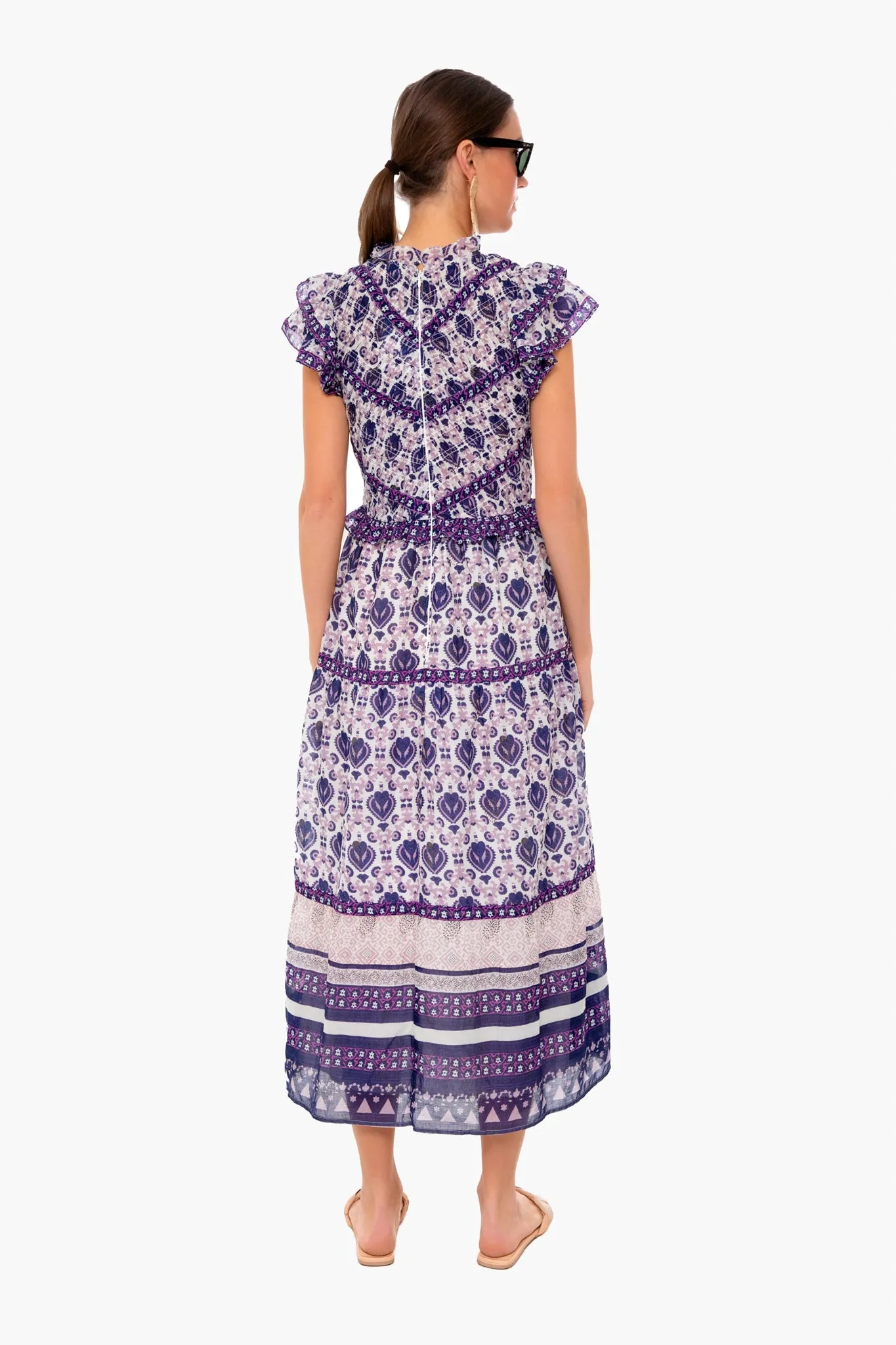 Violet Brigitte Border Dress sold by Tuckernuck product image thumbnail 5