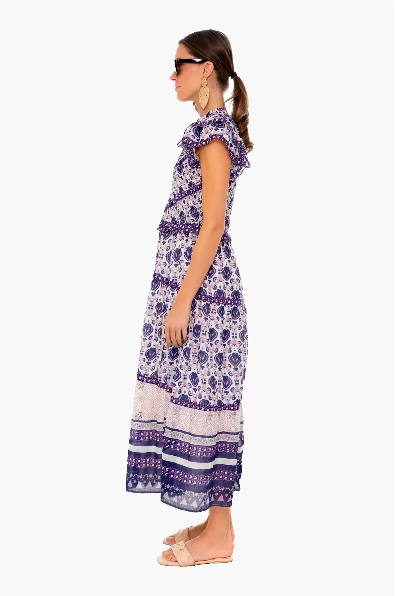 Violet Brigitte Border Dress sold by Tuckernuck product image thumbnail 4