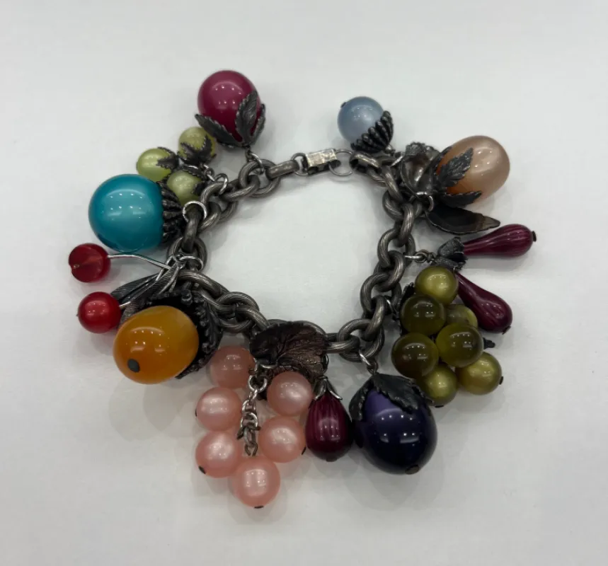 Multi Fruit Charm Bracelet made by Tuckernuck