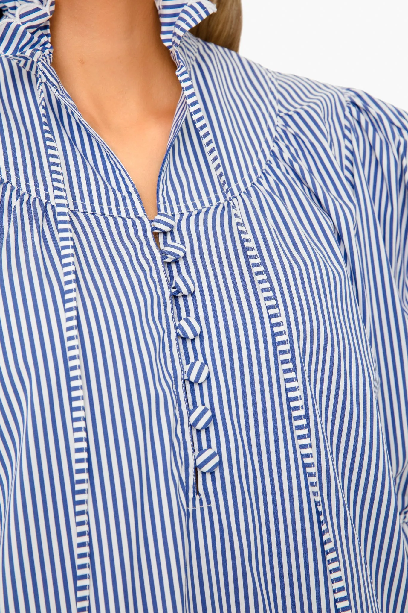 Blue Stripe Holloway Dress sold by Tuckernuck product image thumbnail 5