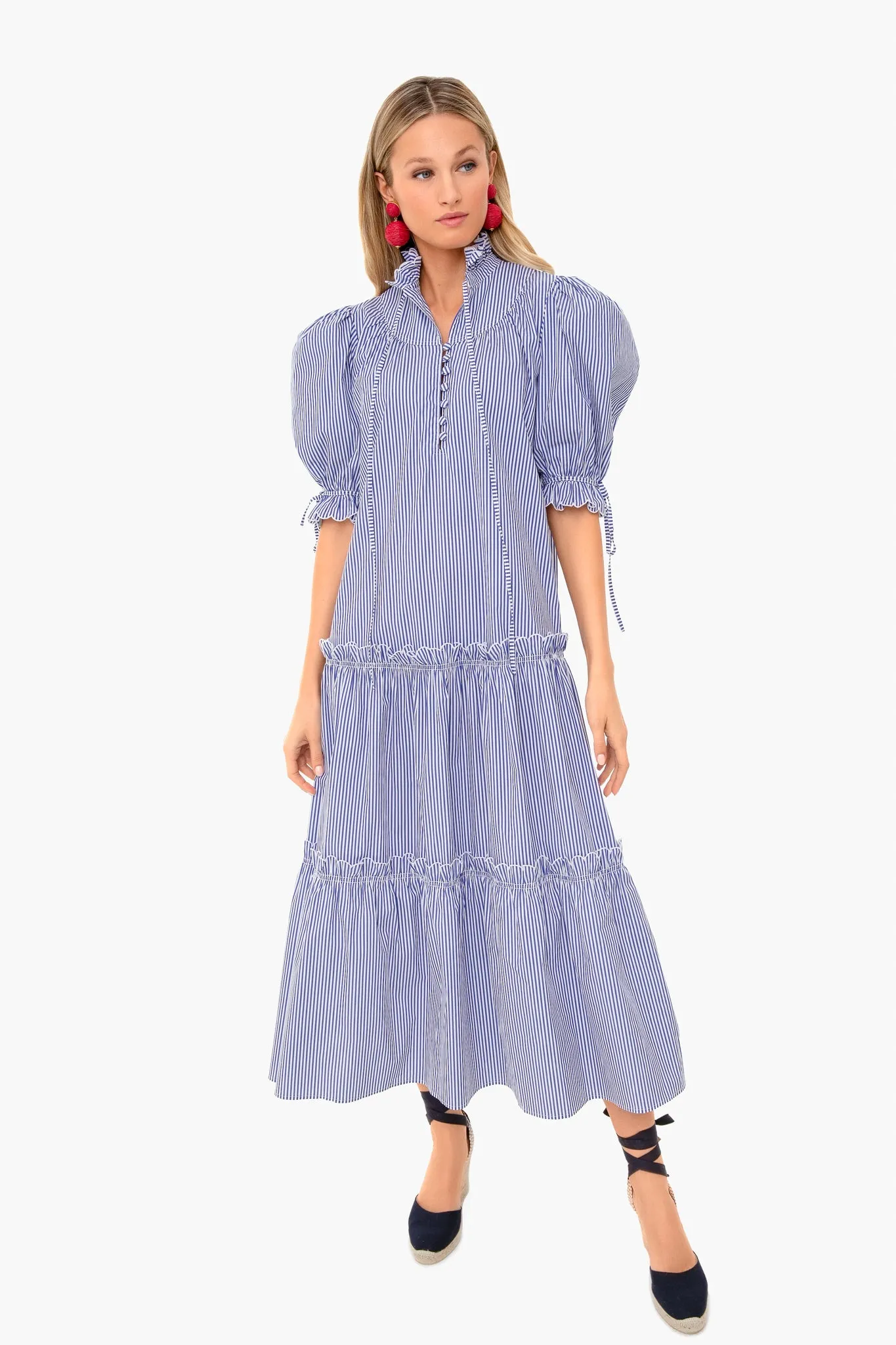 Blue Stripe Holloway Dress sold by Tuckernuck