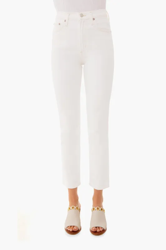 Untitled Wilder Mid Rise Comfort Straight Jean made by Agolde