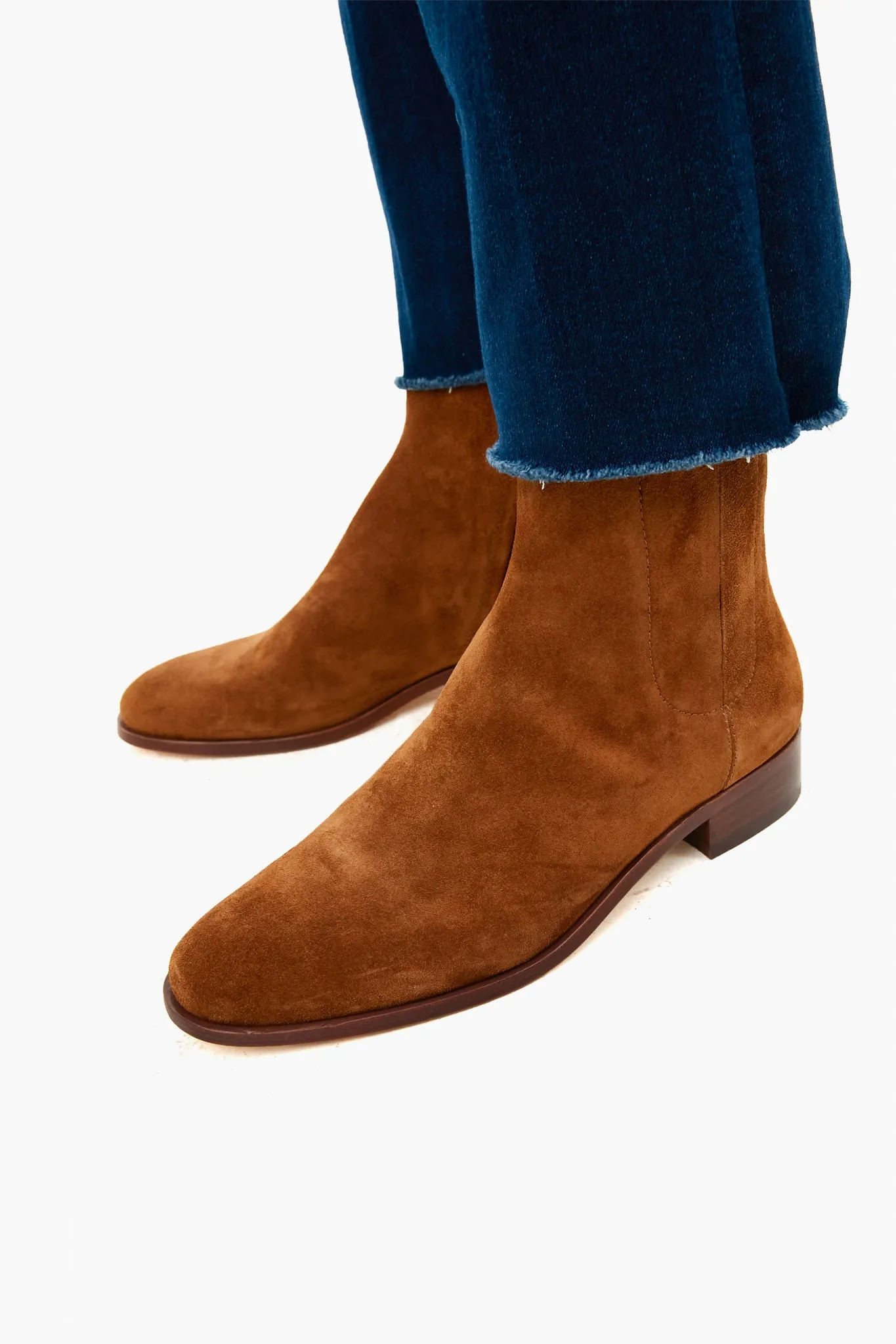 Cacao Suede Ronnie Booties sold by Tuckernuck product image thumbnail 2