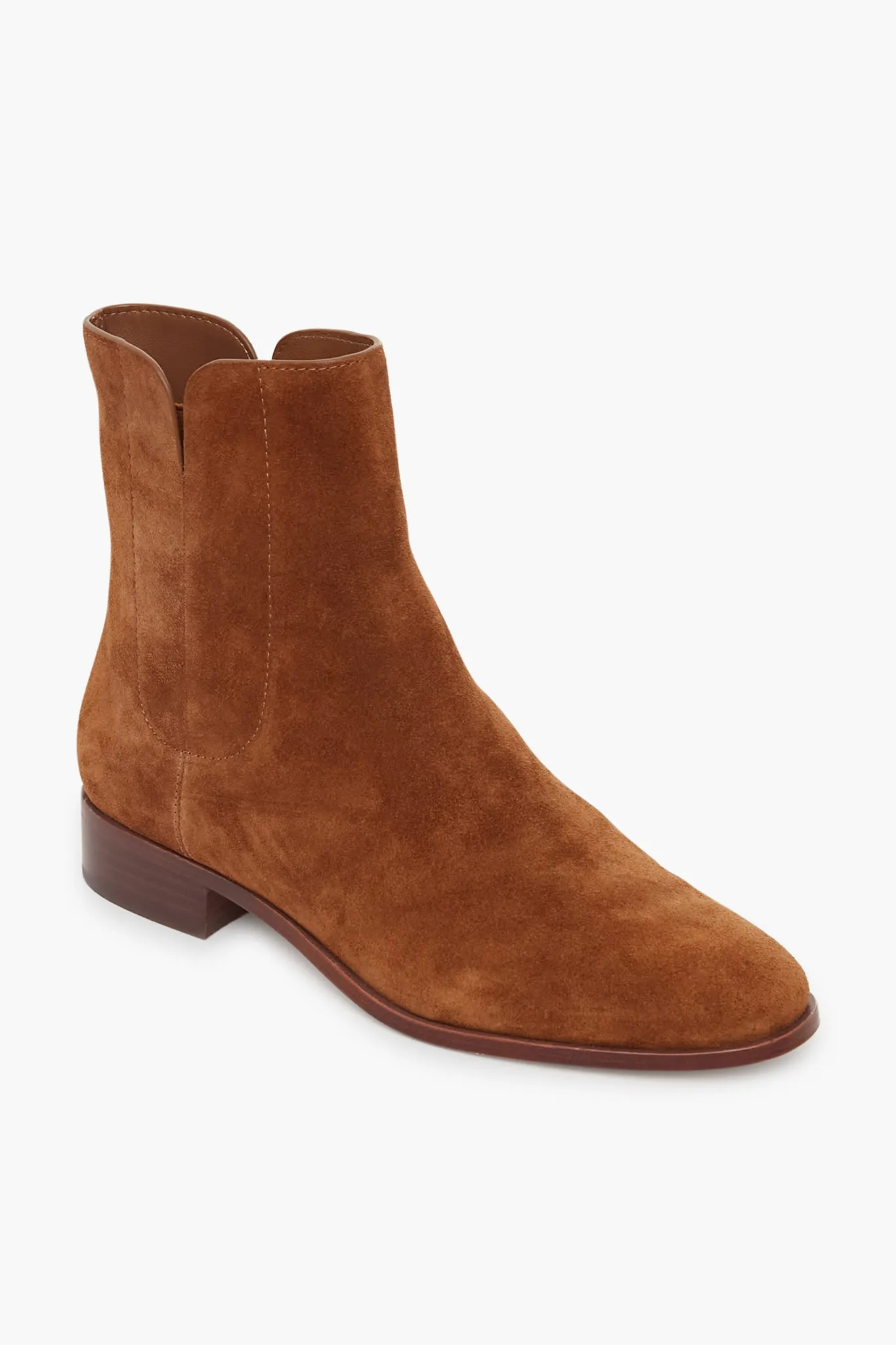 Cacao Suede Ronnie Booties sold by Tuckernuck