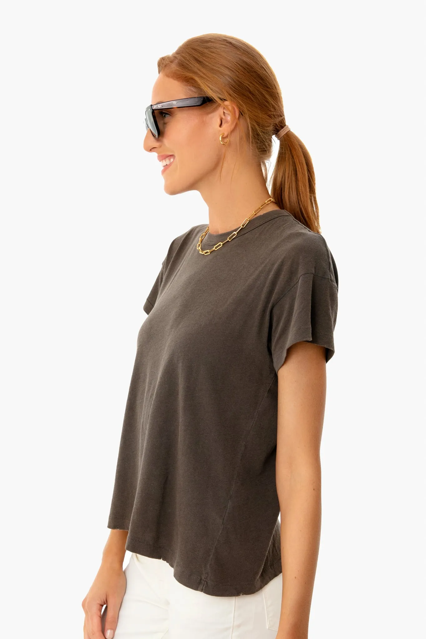 Chestnut Boxy Crew Tee sold by Tuckernuck product image thumbnail 2
