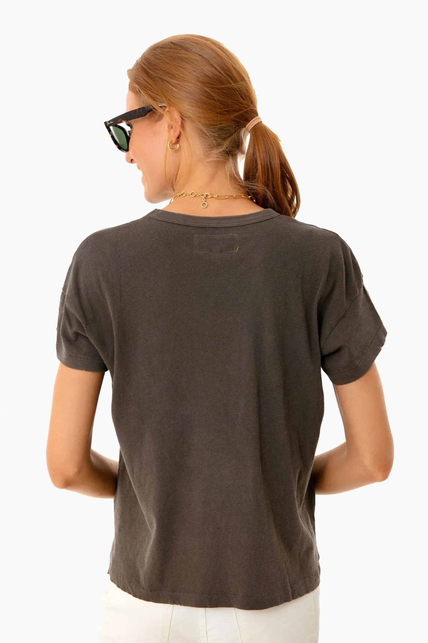 Chestnut Boxy Crew Tee sold by Tuckernuck product image thumbnail 3