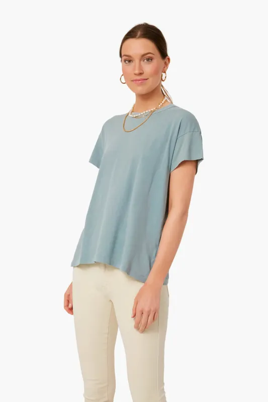 Dusty Blue The Boxy Crew sold by Tuckernuck