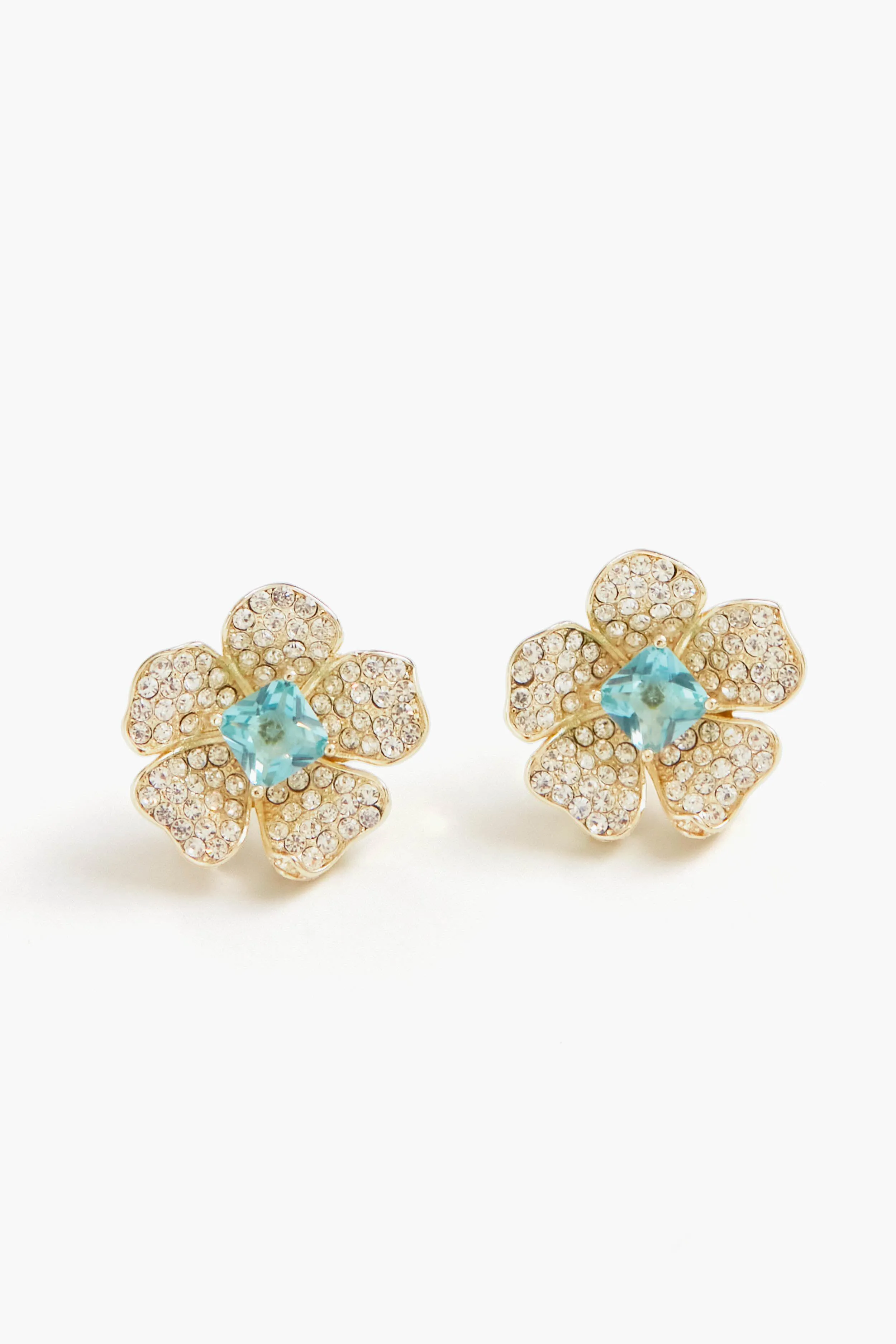 London Blue Flower Stud Earring sold by Tuckernuck