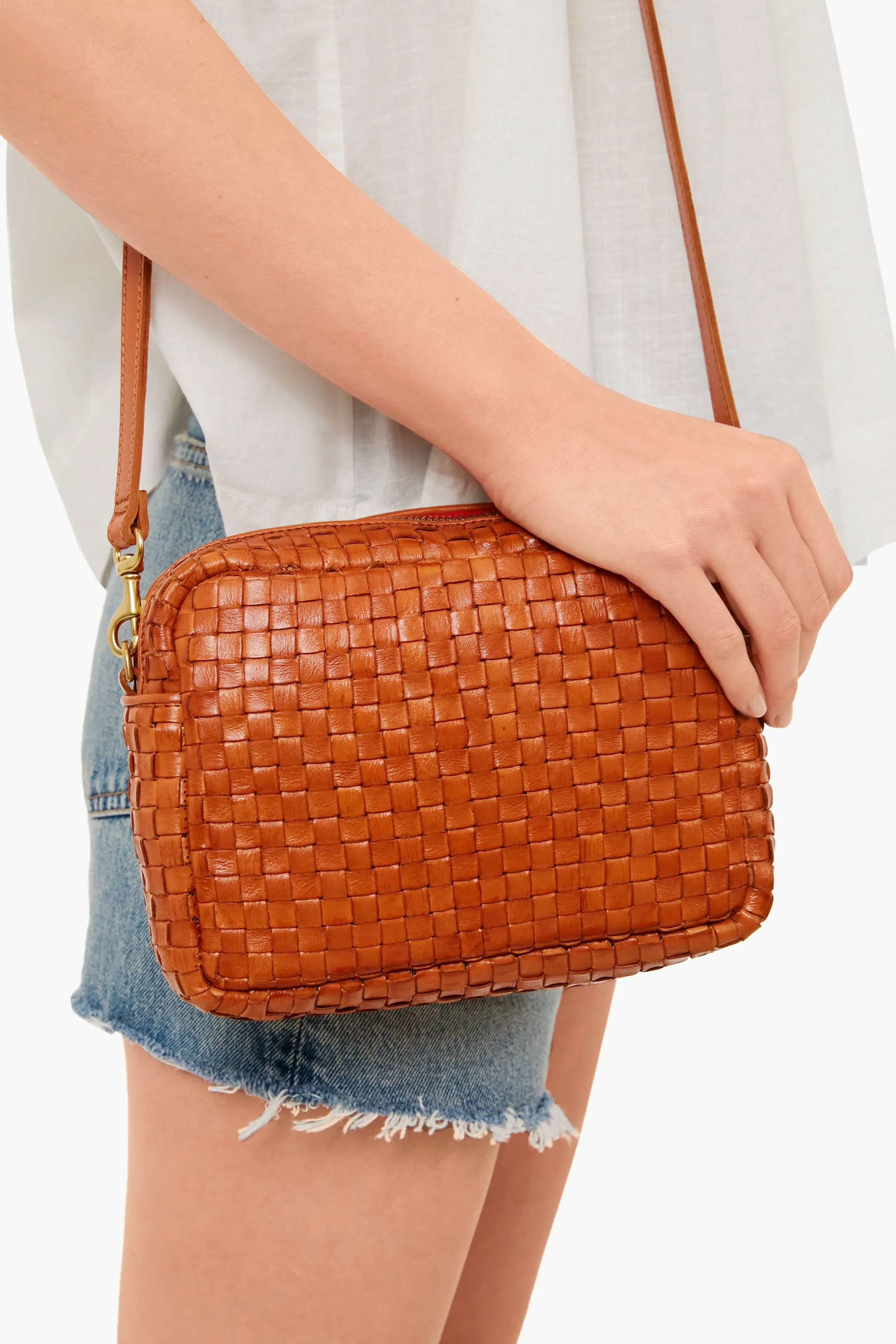 Natural Woven Checker Midi Sac sold by Tuckernuck product image thumbnail 2