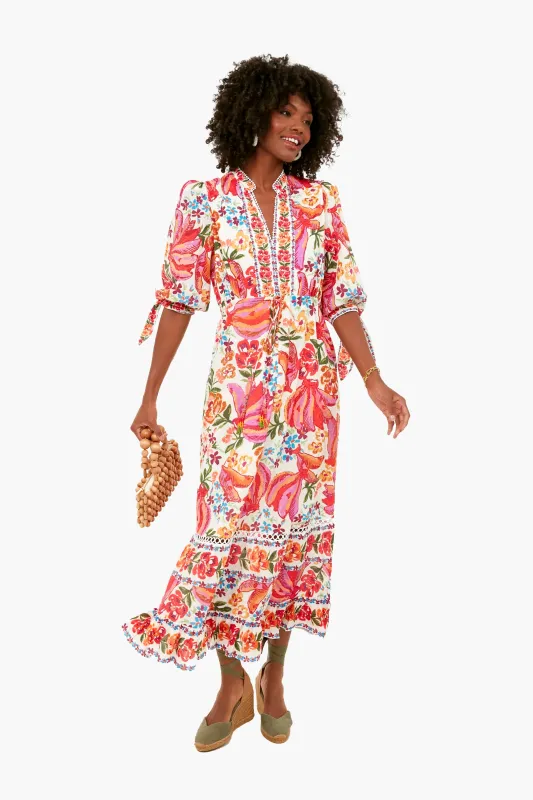 Spring Bananas Maxi Dress made by FARM Rio