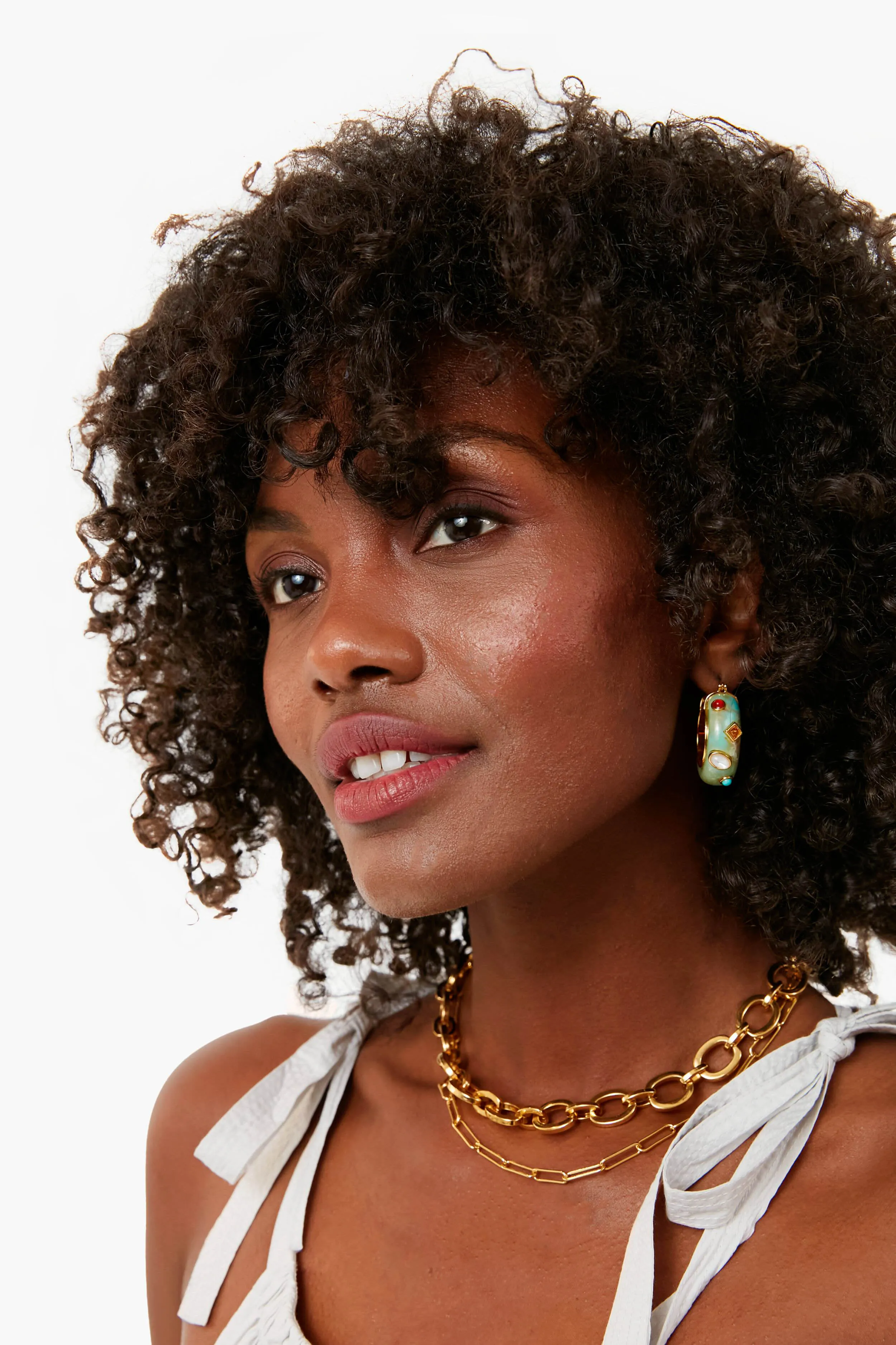 Turquoise La Bomba Hoops sold by Tuckernuck product image thumbnail 2