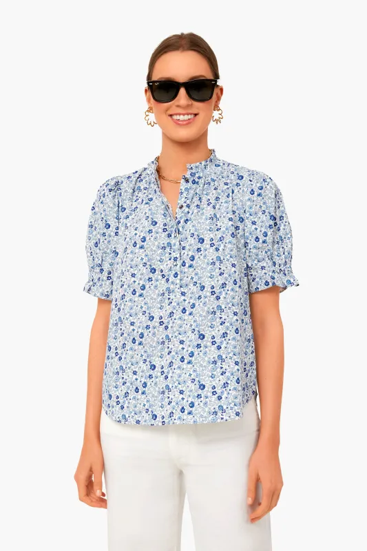 Sweet Blue Los Altos Top sold by Tuckernuck